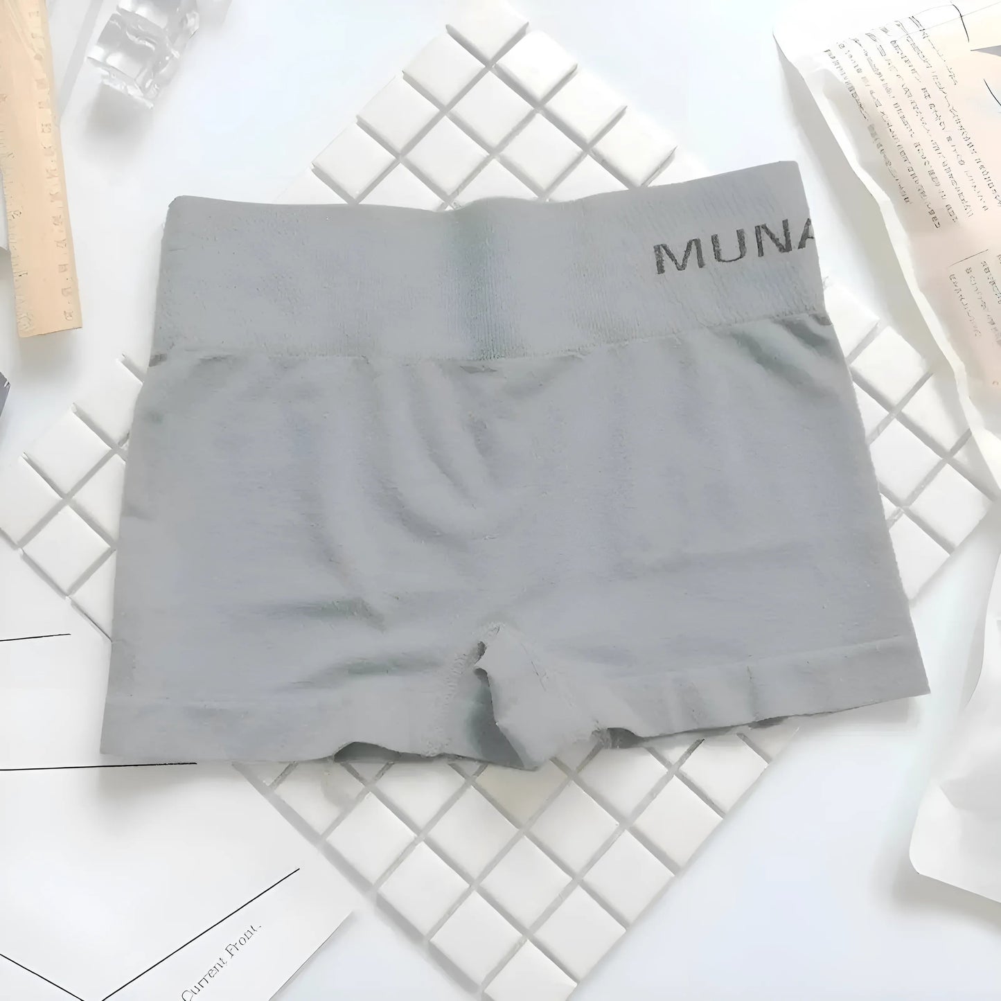 Gris Shorts de boxe universels pour femmes