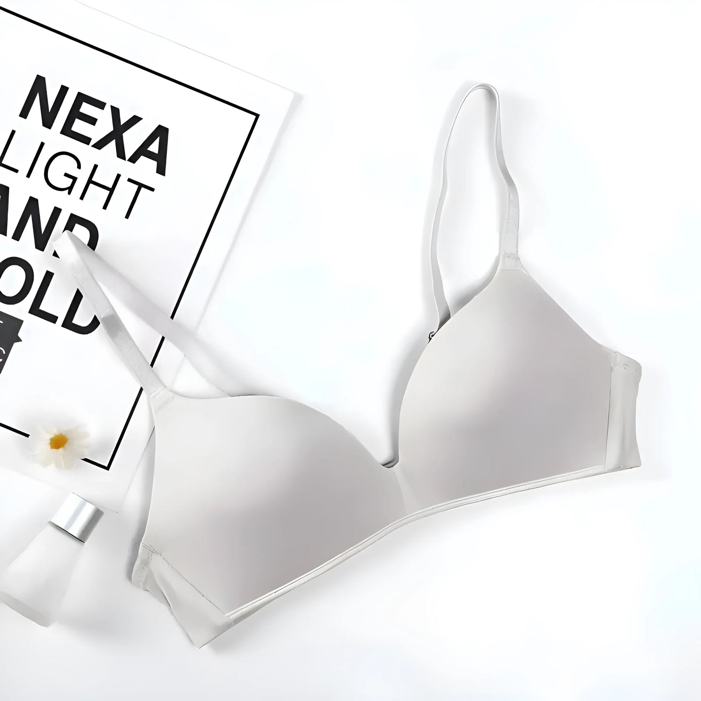 Gris Soutien-gorge classique sans coutures