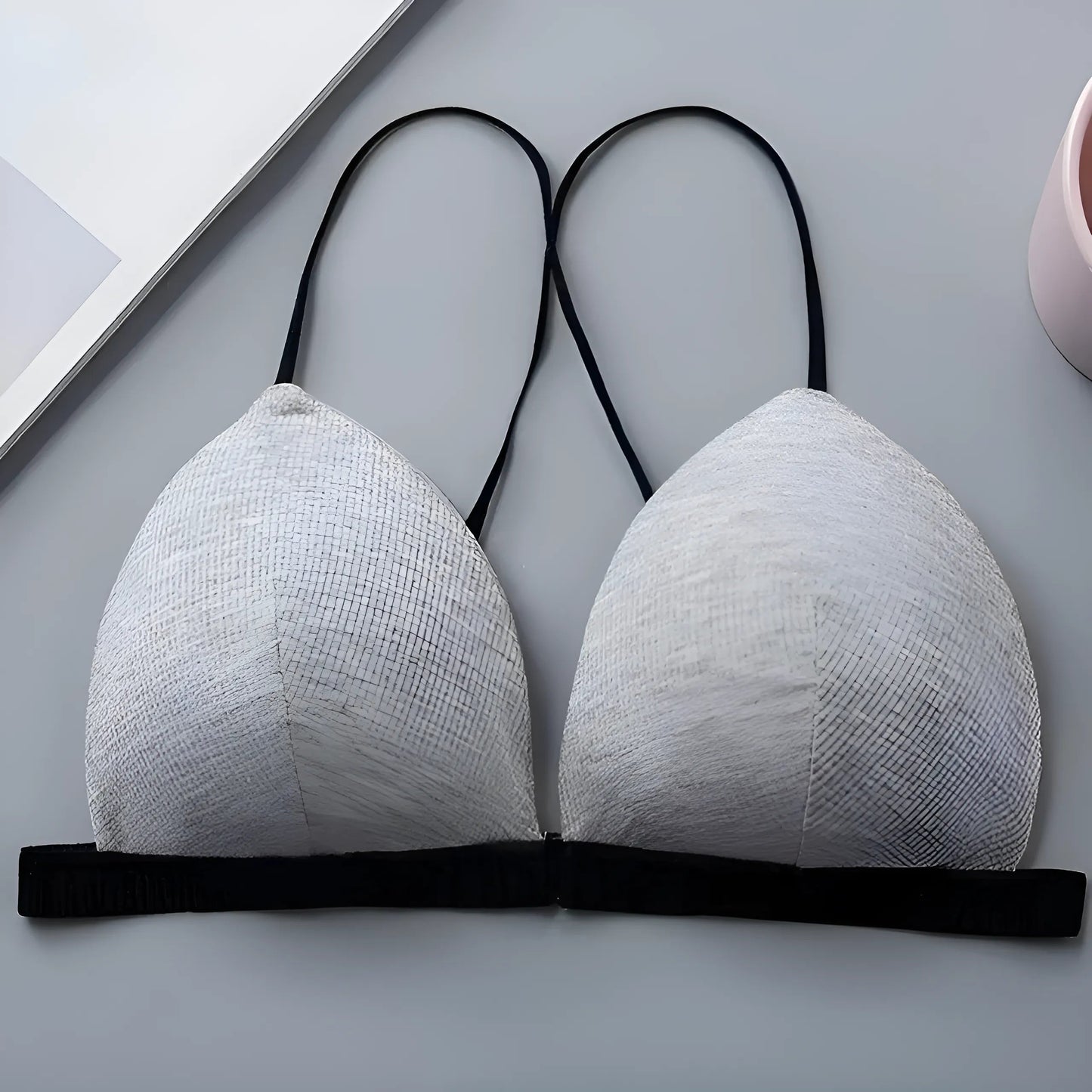 Gris Soutien-gorge push-up classique