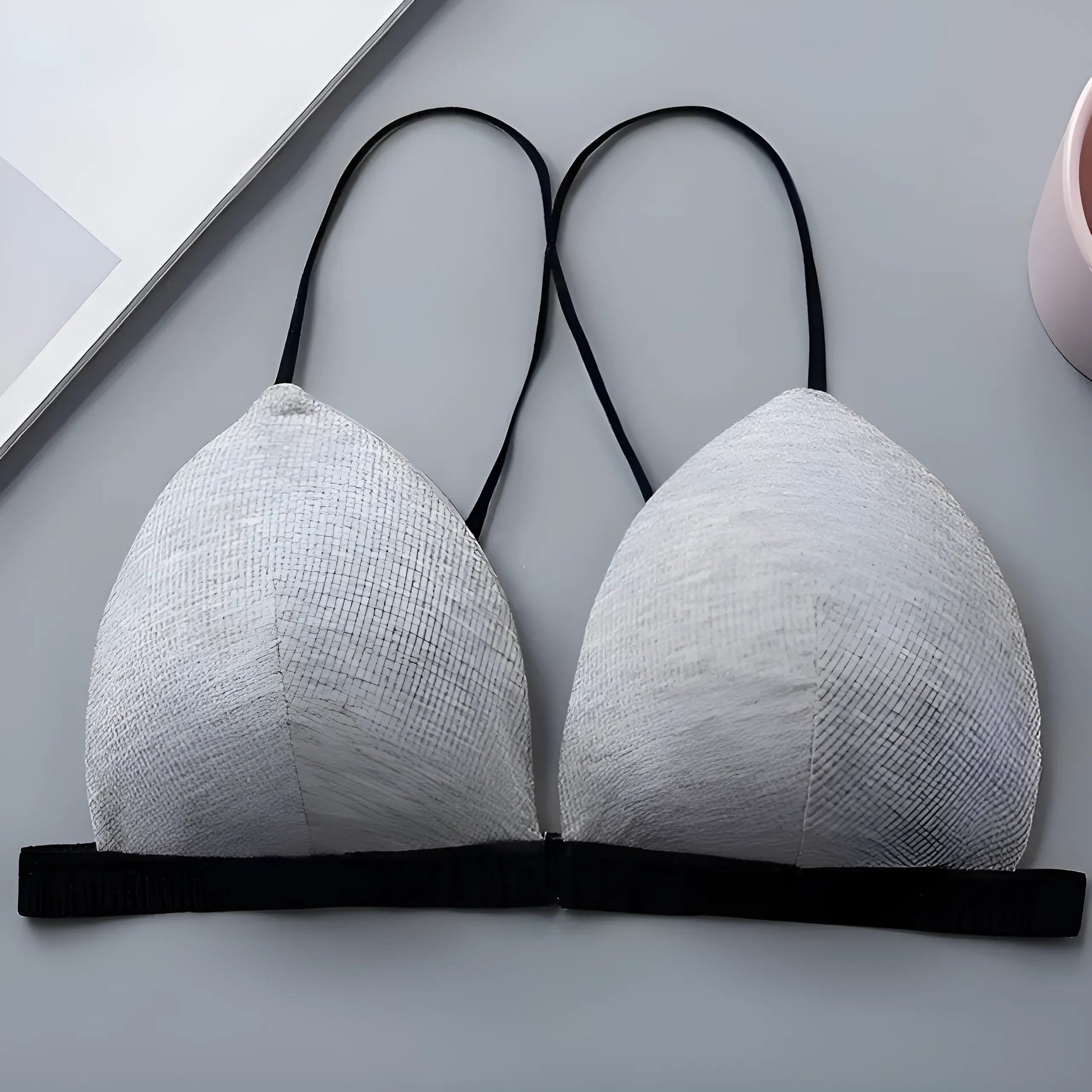 Gris Soutien-gorge push-up classique