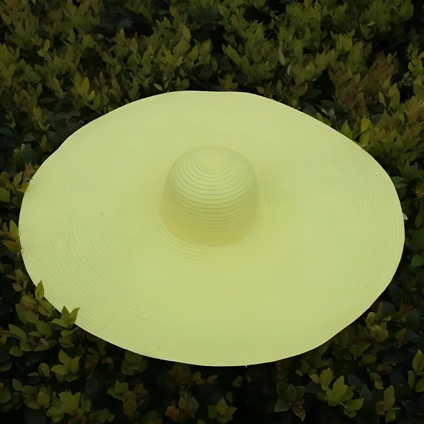 Jaune clair Chapeau de plage à large bord