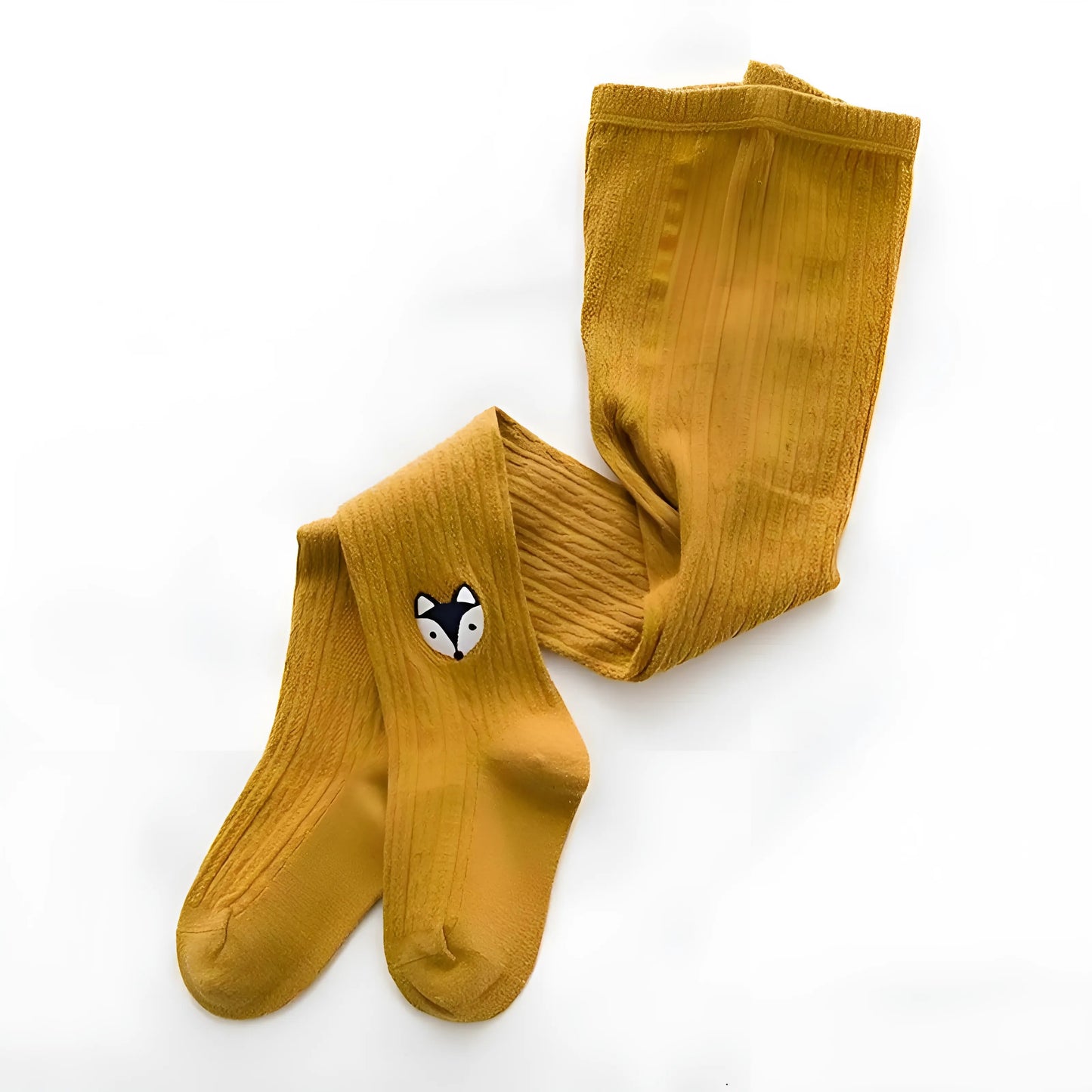 Jaune Collants pour enfants avec des motifs d'animaux