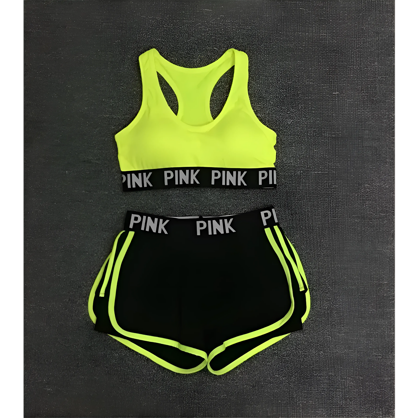 Jaune Ensemble de sport rose