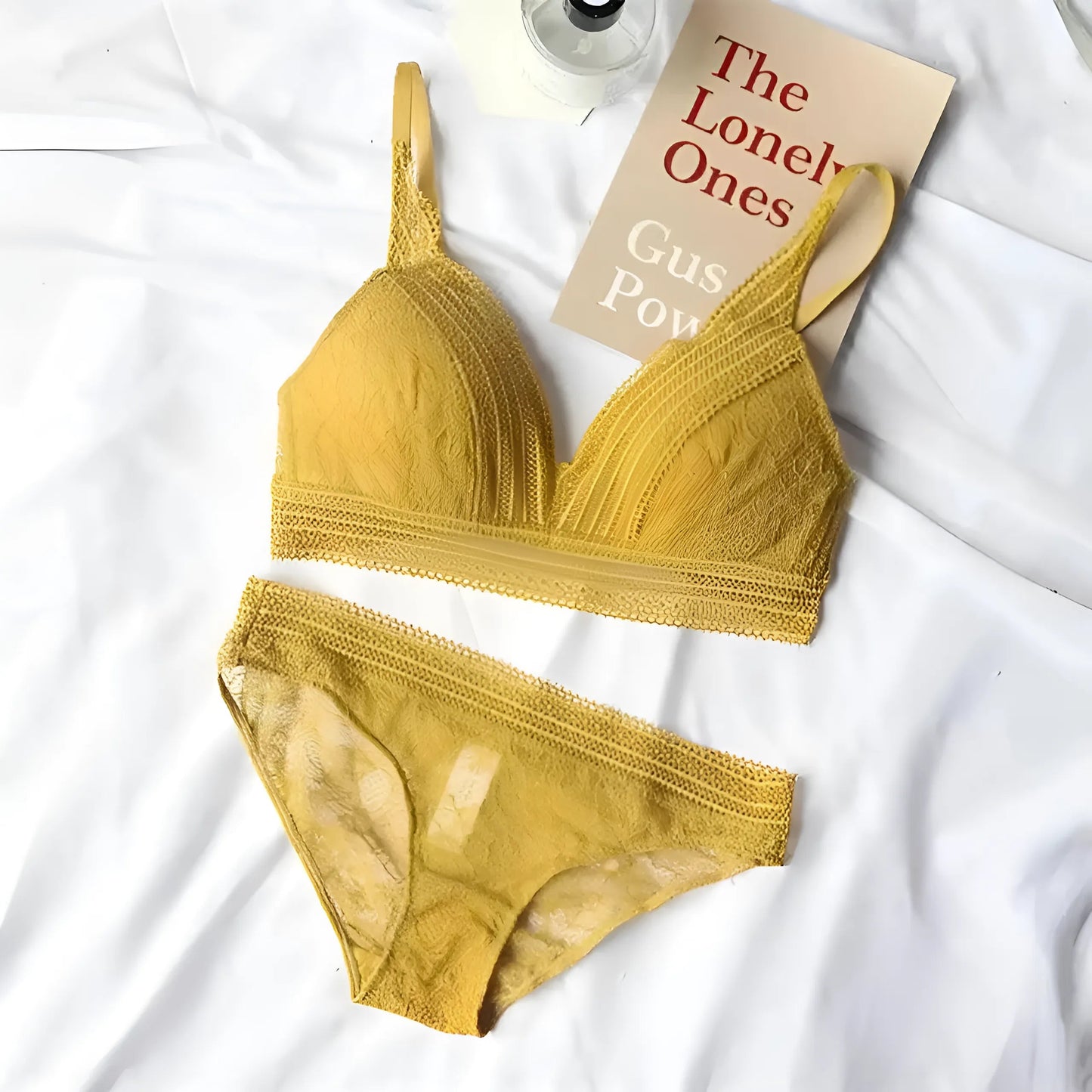 Jaune Ensemble de vêtements de détente confortable avec taille élastique