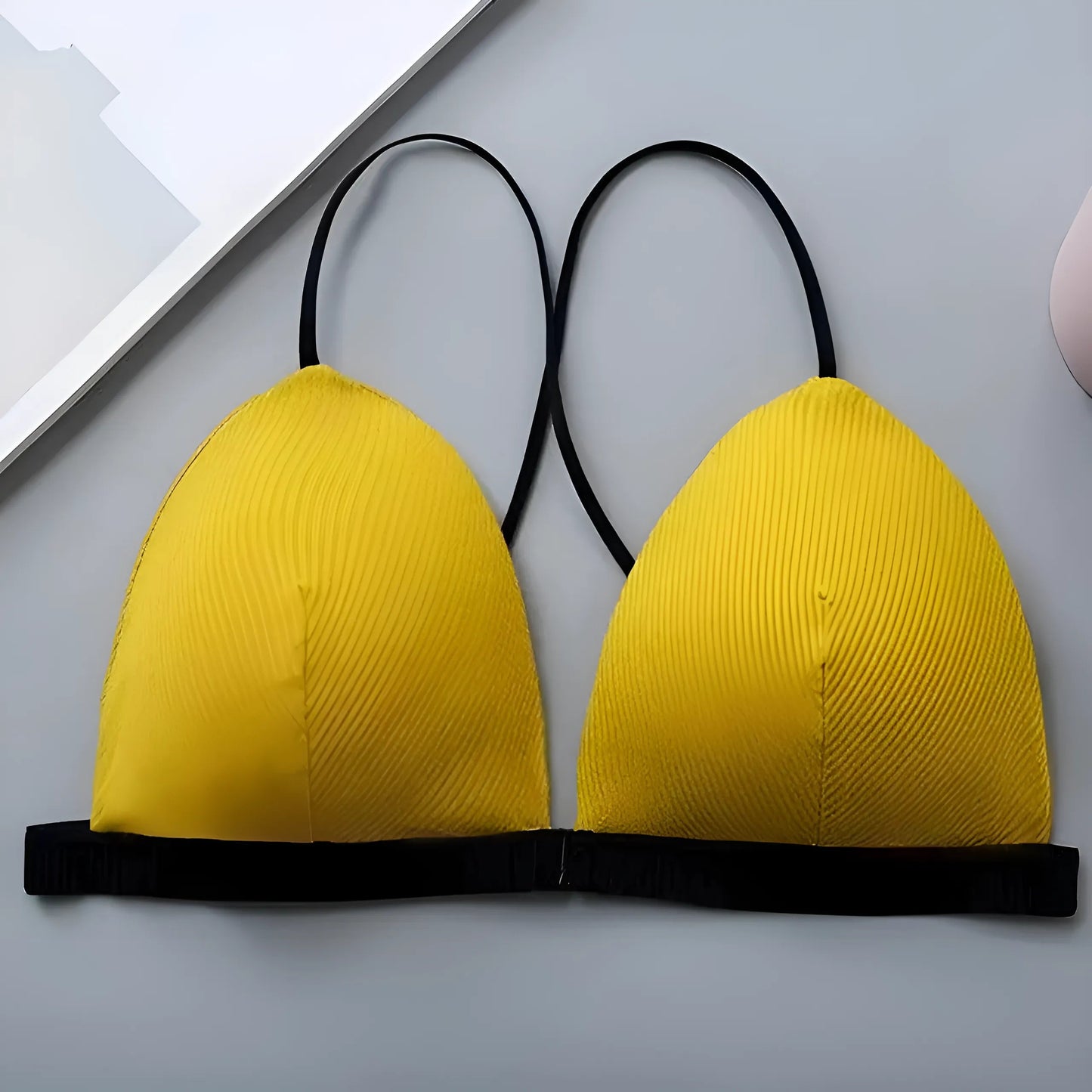 Jaune Soutien-gorge push-up classique