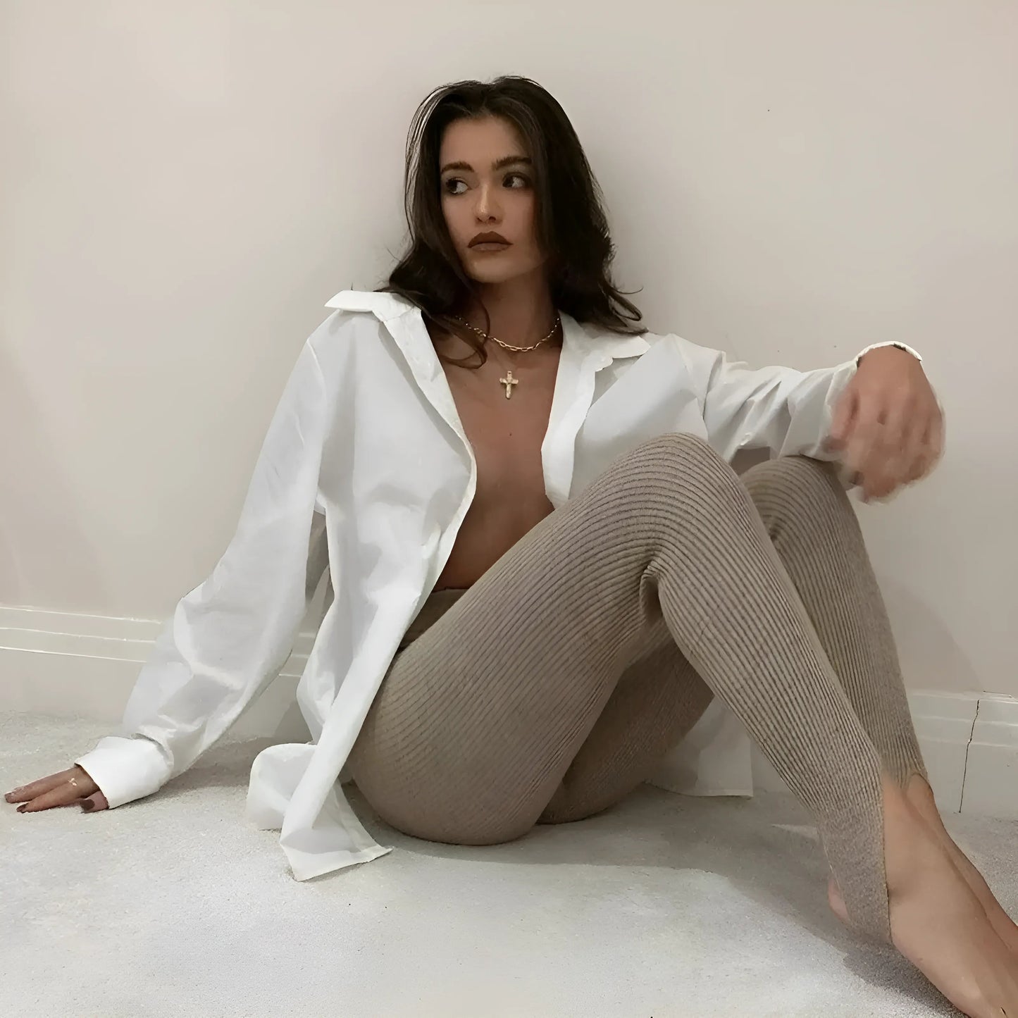 Leggings côtelés pour femmes
