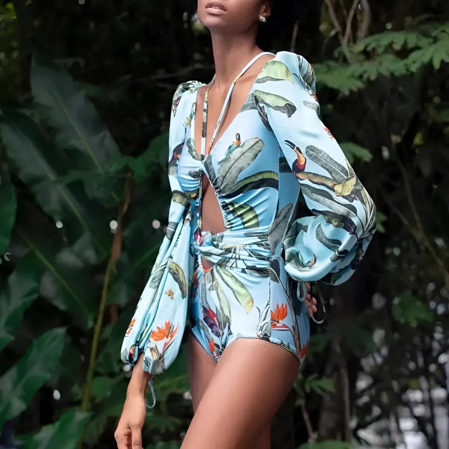Maillot de bain une pièce à manches longues