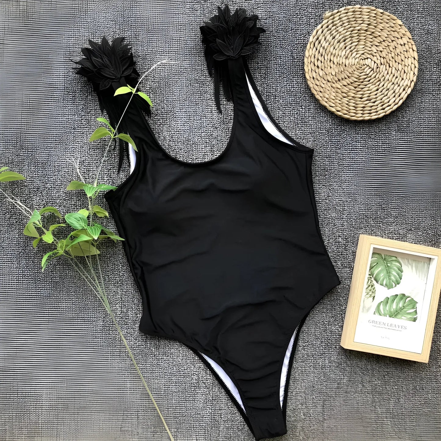 Maillot de bain une pièce avec des ailes
