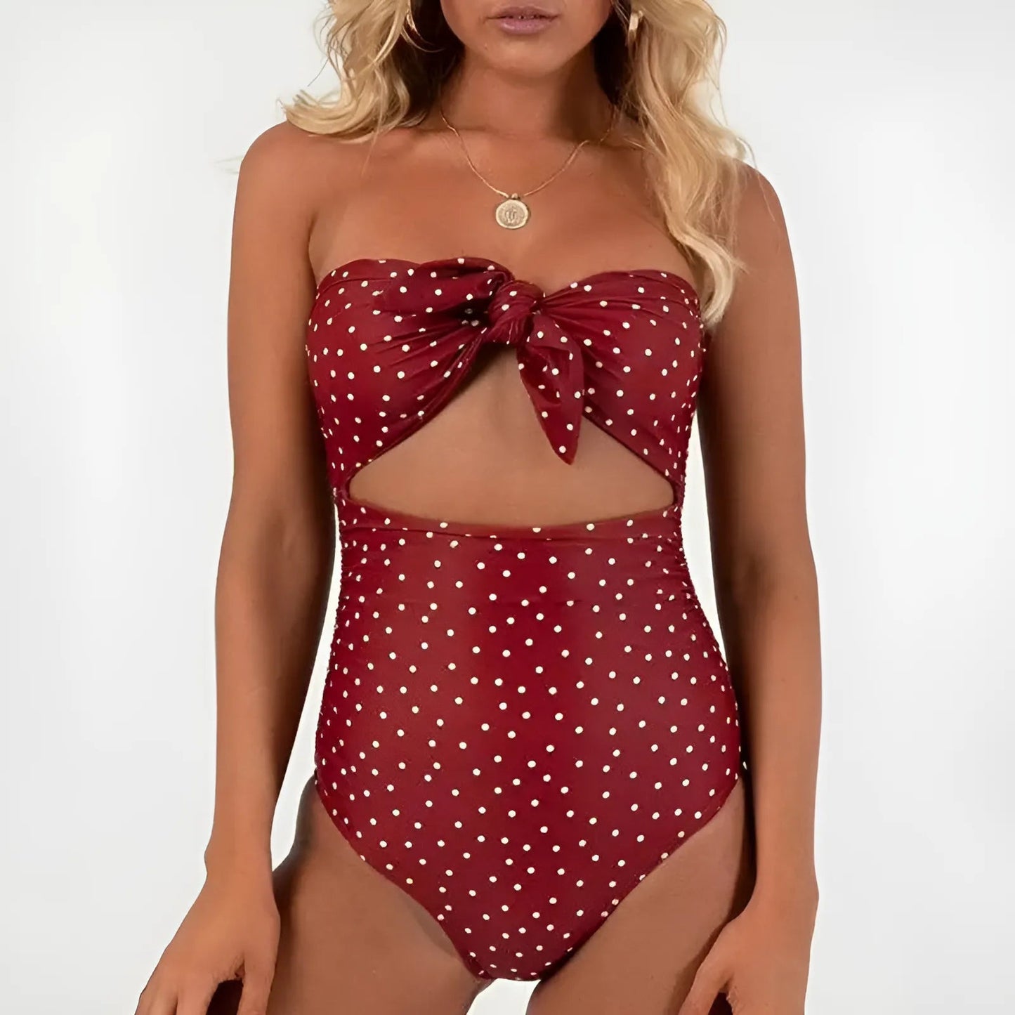 Maillot de bain une pièce avec haut noué