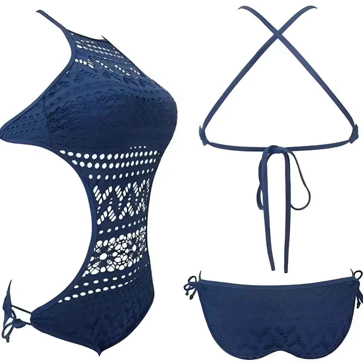 Maillot de bain une pièce sans dos