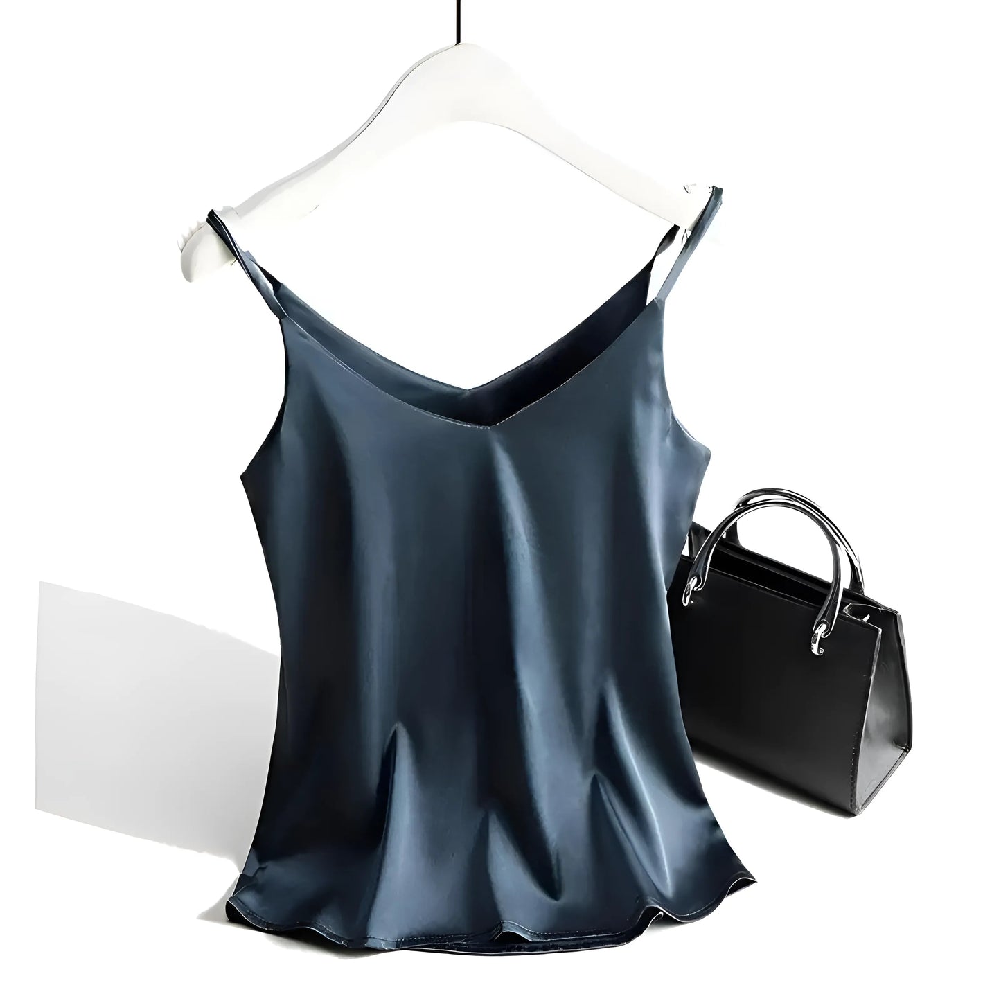 Marine Camisole en satin de soie pour femmes