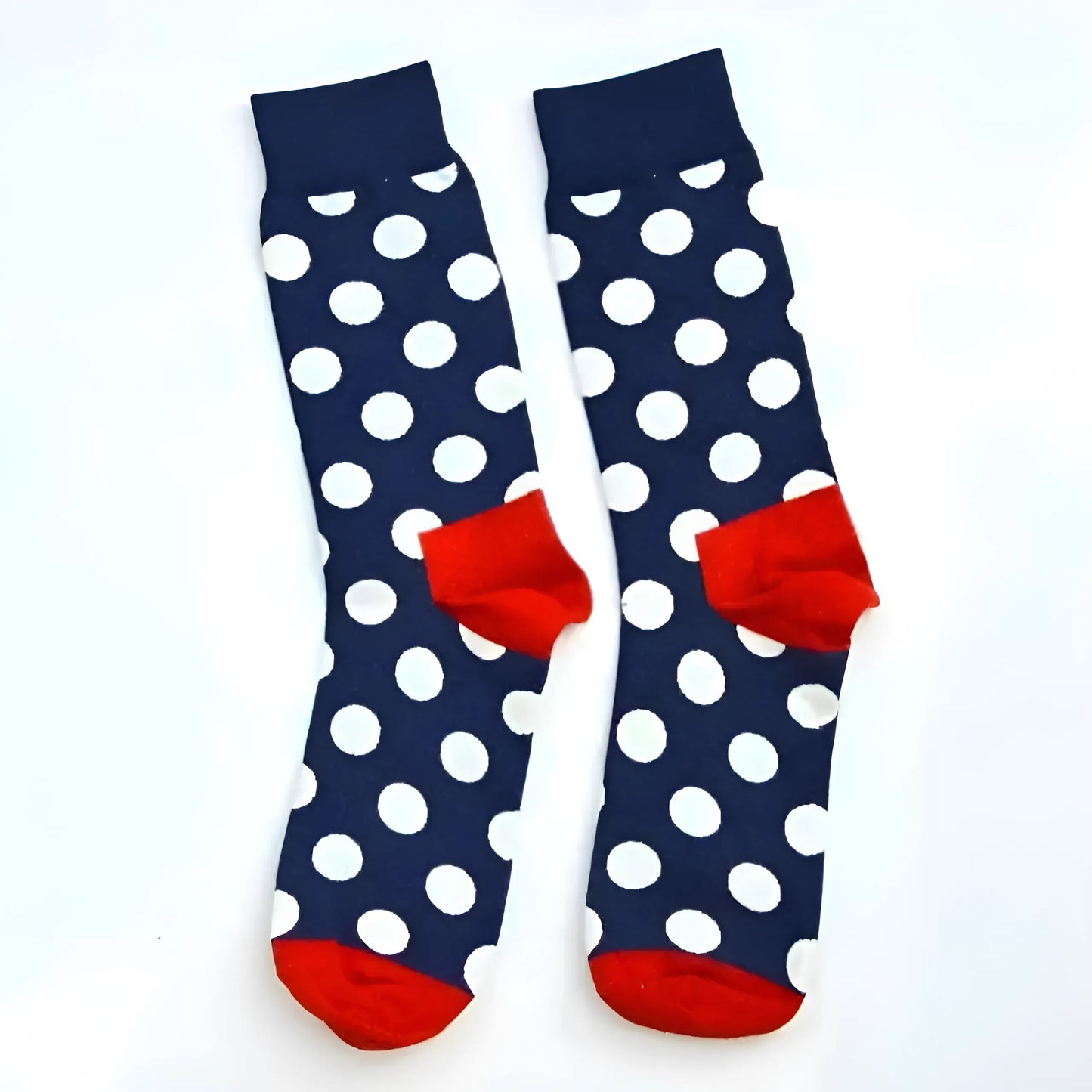 Marine Chaussettes à pois pour hommes