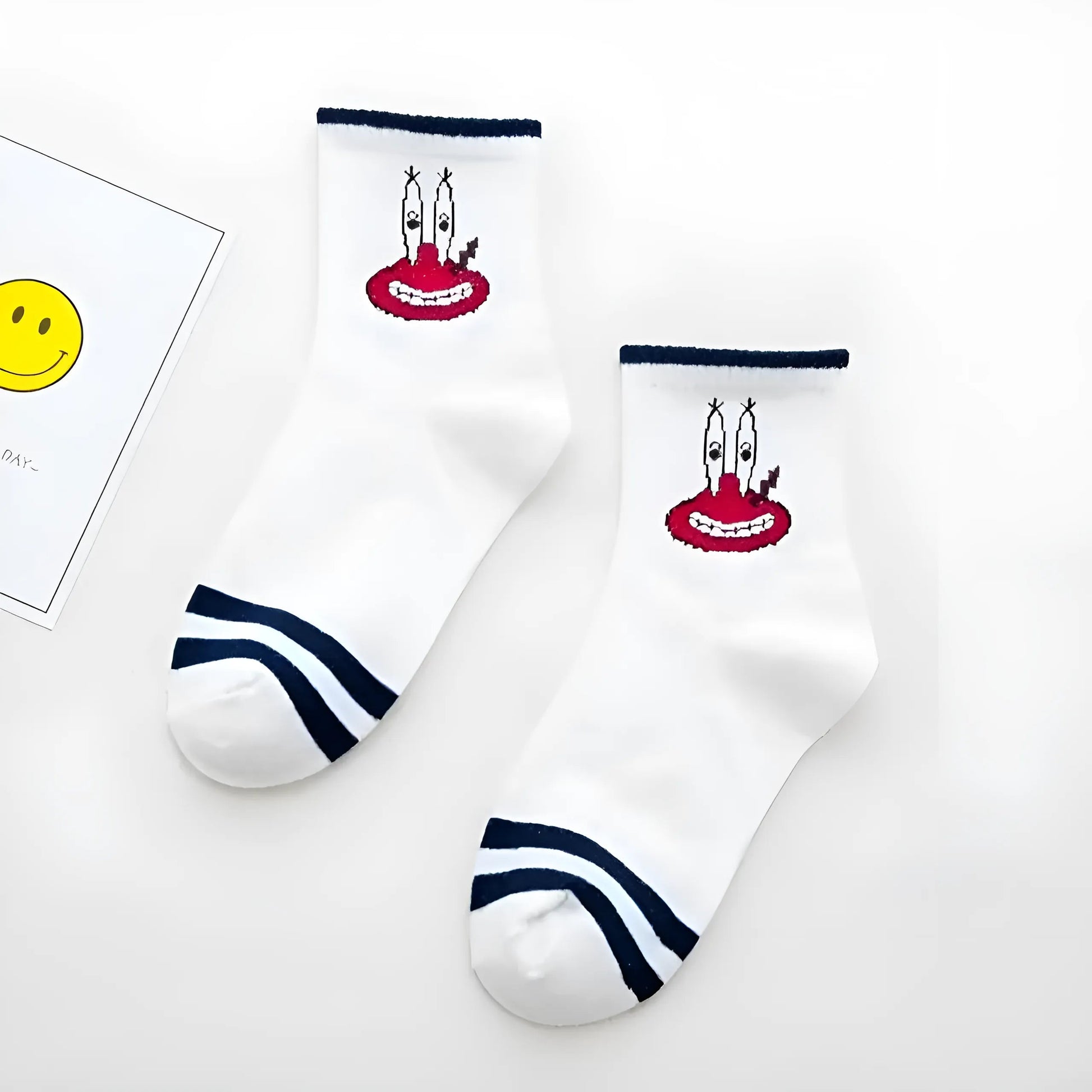 Marine Chaussettes de cheville SpongeBob SquarePants avec des personnages de dessin animé
