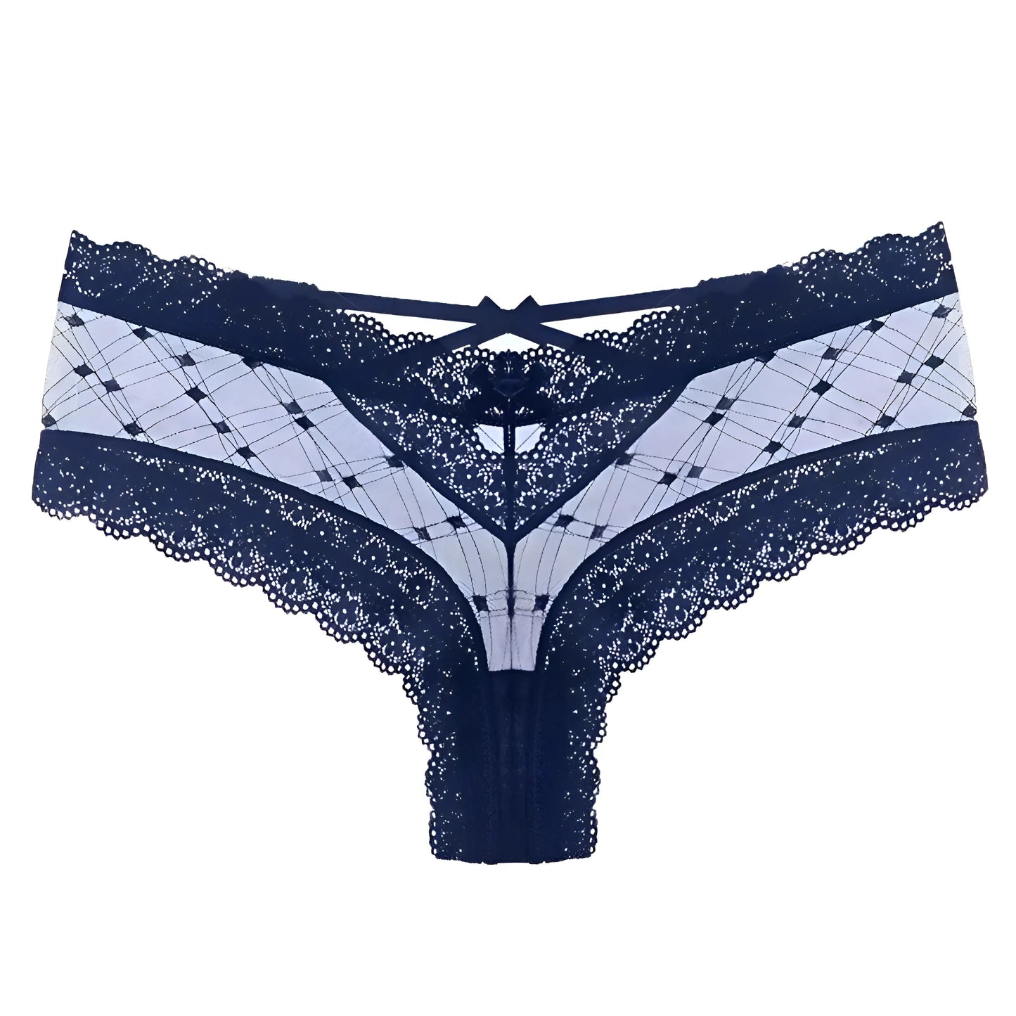 Marine Culotte en dentelle avec des bretelles à l'arrière