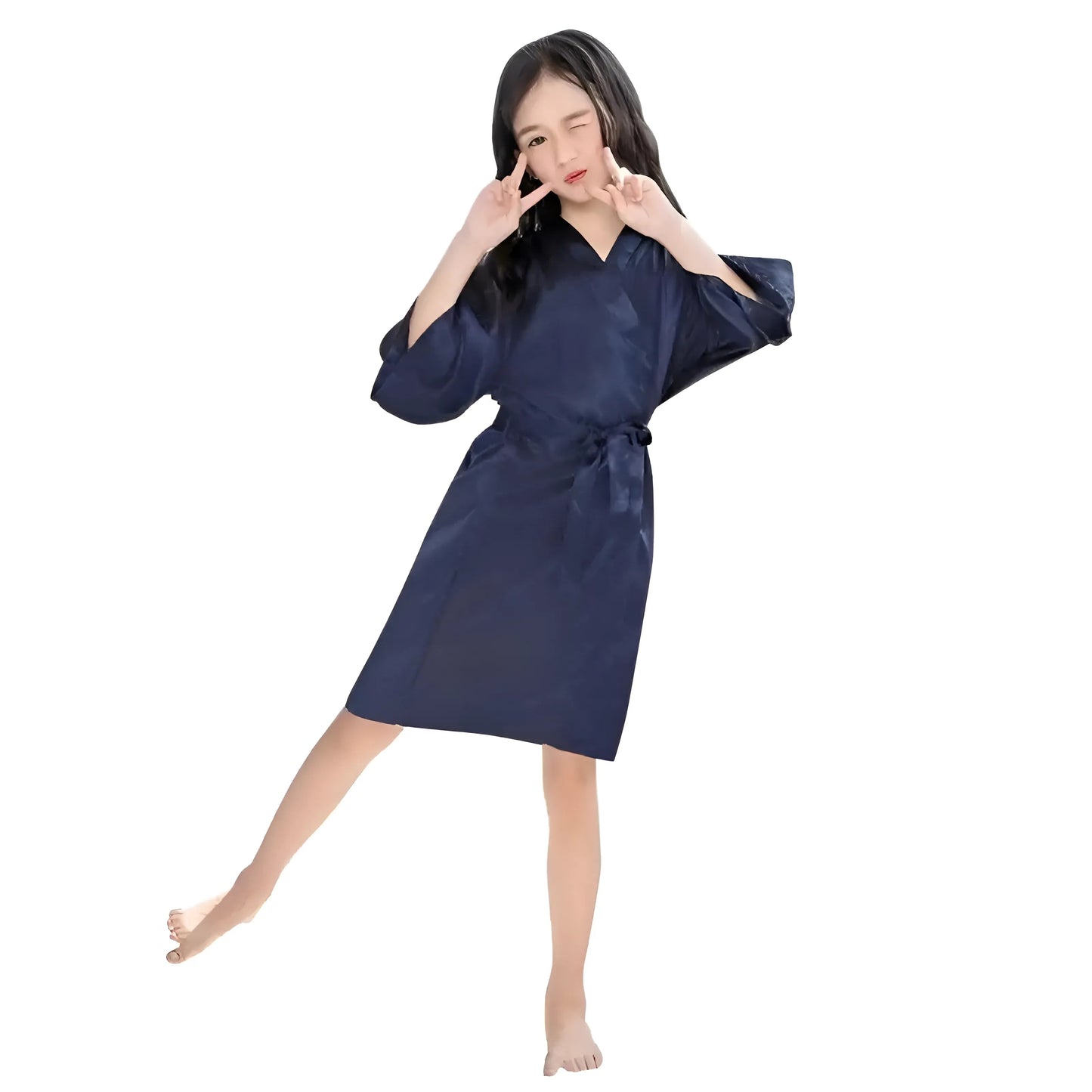 Marine Peignoir de bain classique pour enfants