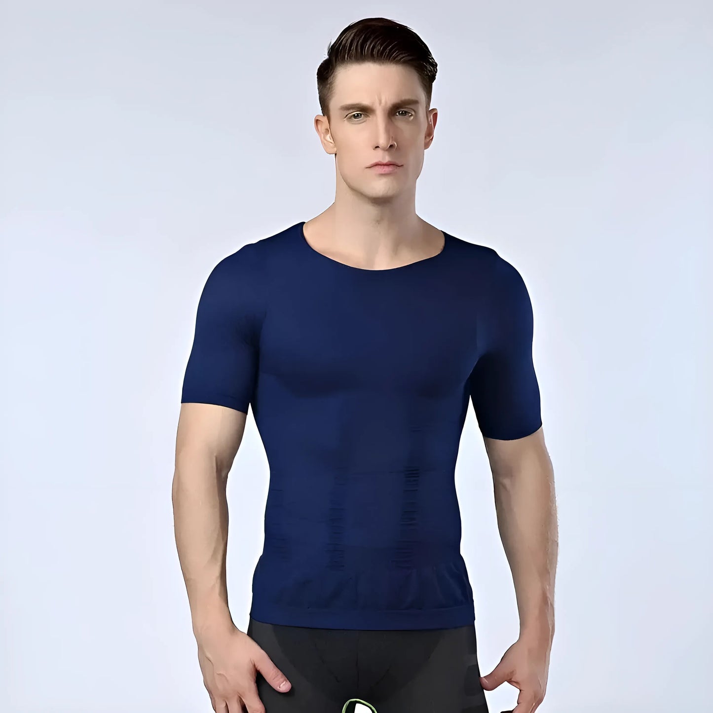 Marine T-shirt amincissant pour hommes