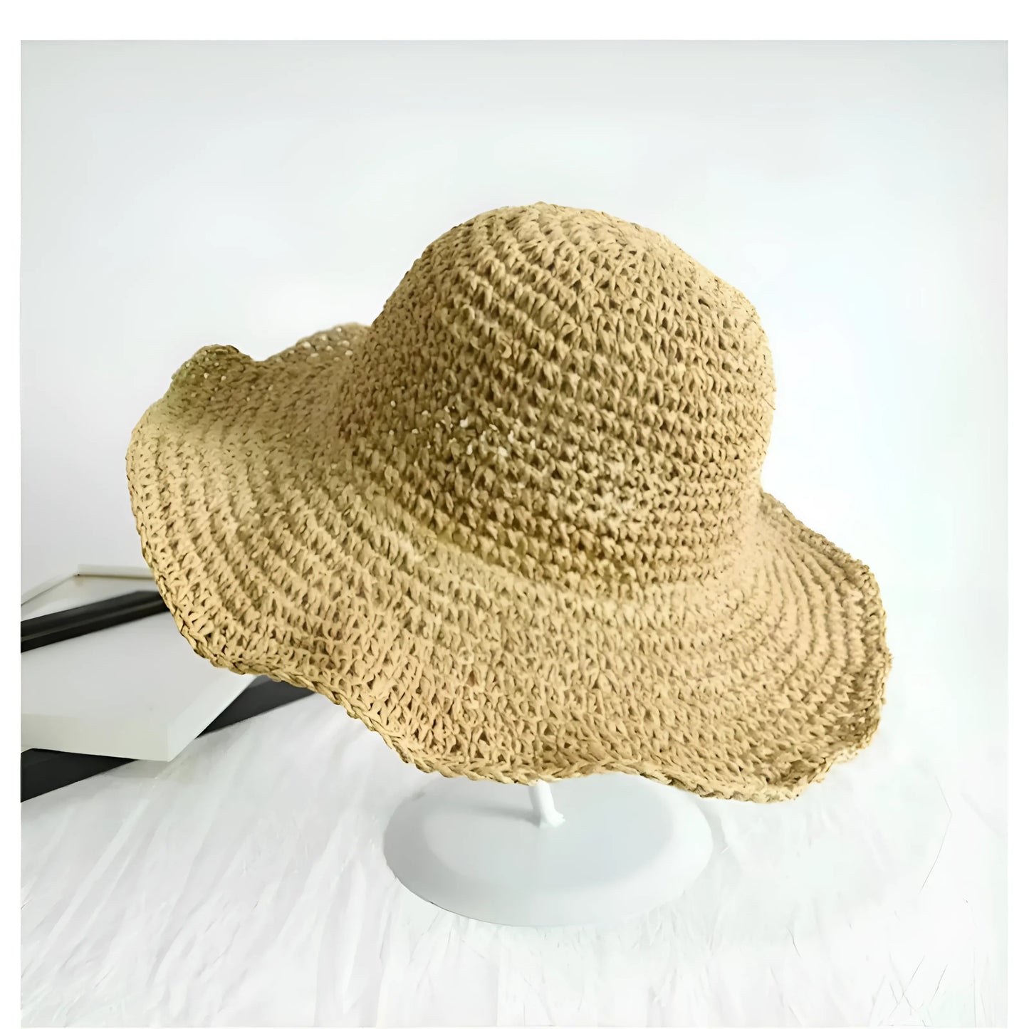 Marron Chapeau de plage simple