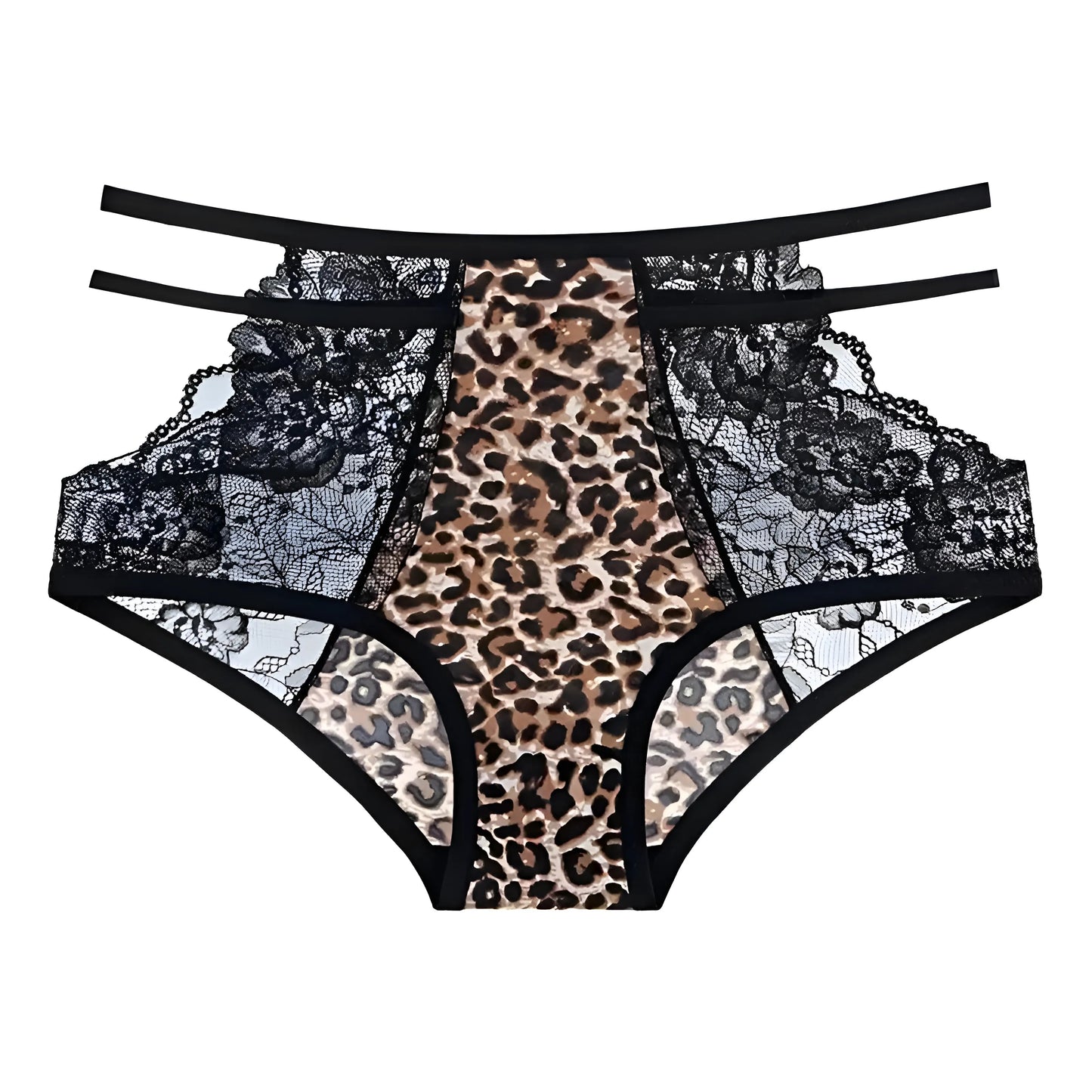 Marron-Noir Culottes taille haute