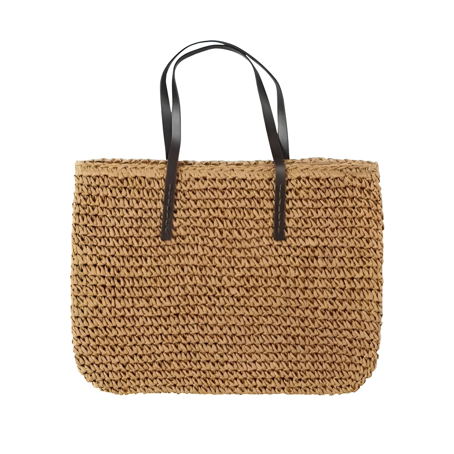 Marron Sac de plage tissé