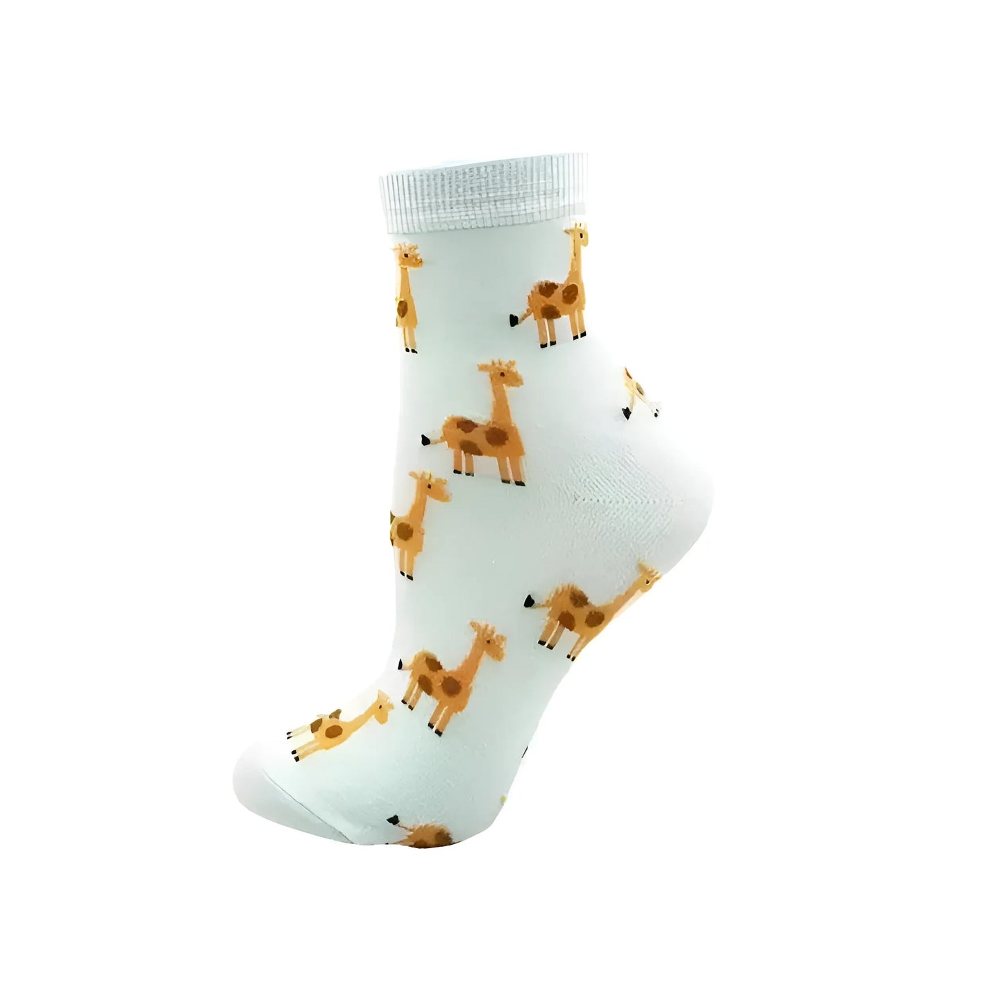 Menthe Chaussettes longues avec des imprimés colorés