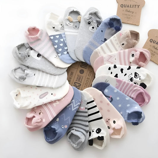 Modèle 1 Chaussettes de cheville avec des oreilles décoratives