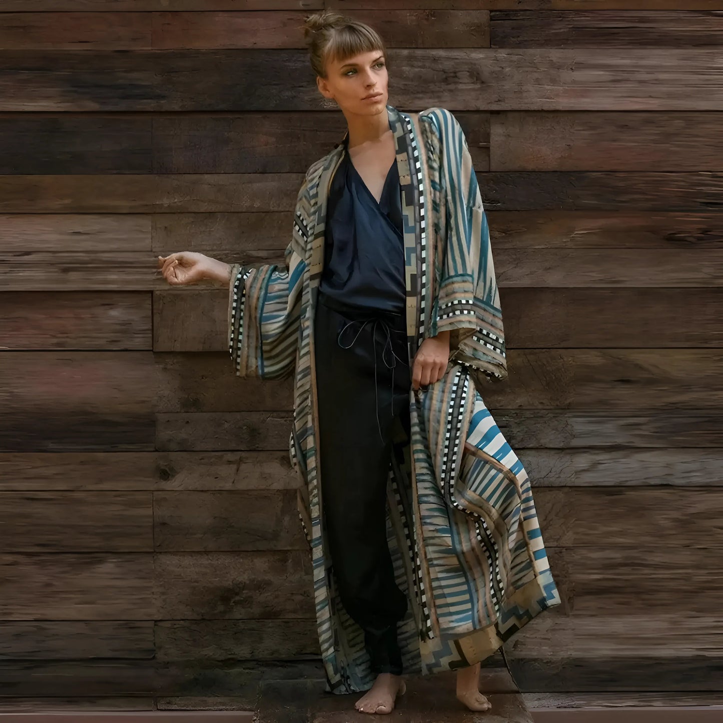Motif aztèque Kimono de plage