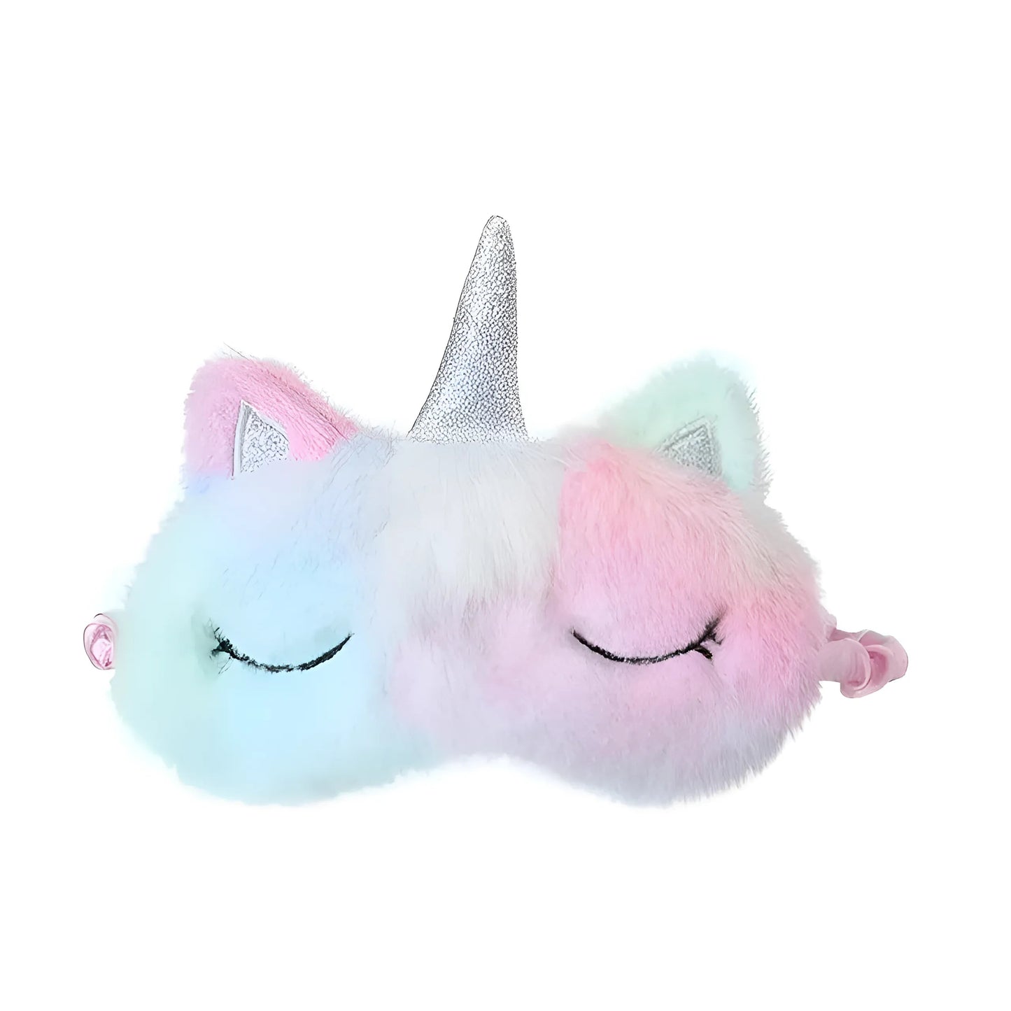 Multicolore 2 Masque pour les yeux licorne