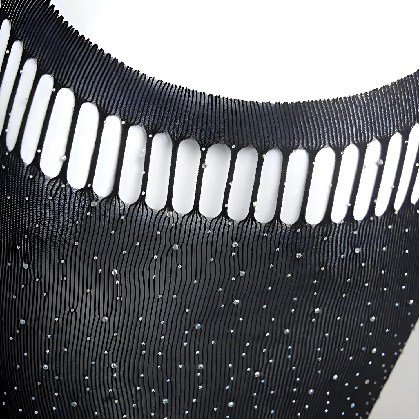 Noir Body en dentelle scintillante