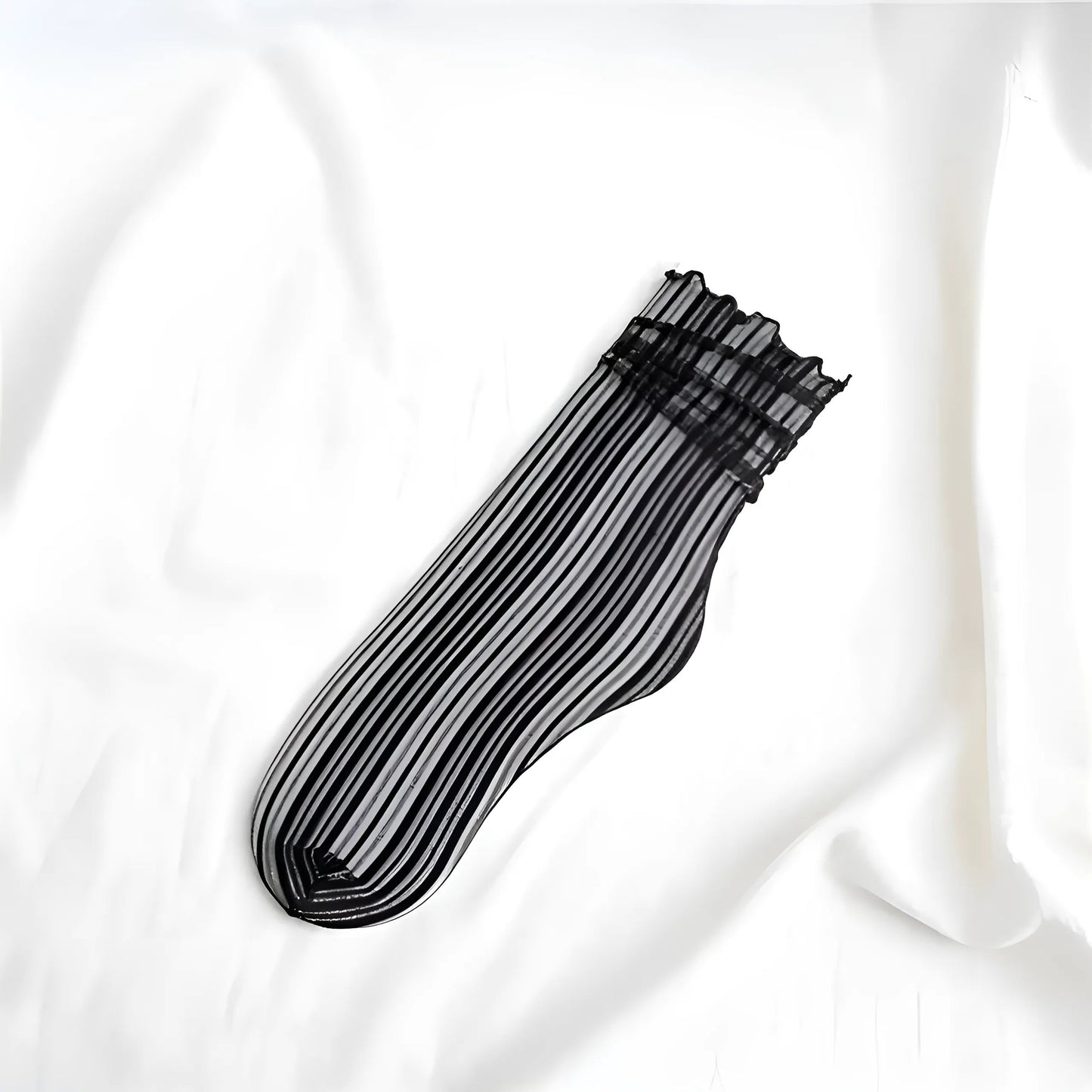 Noir Chaussettes de cheville décoratives