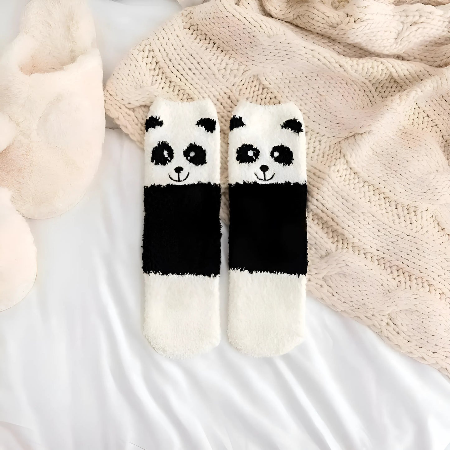 Noir Chaussettes funky sur le thème des animaux