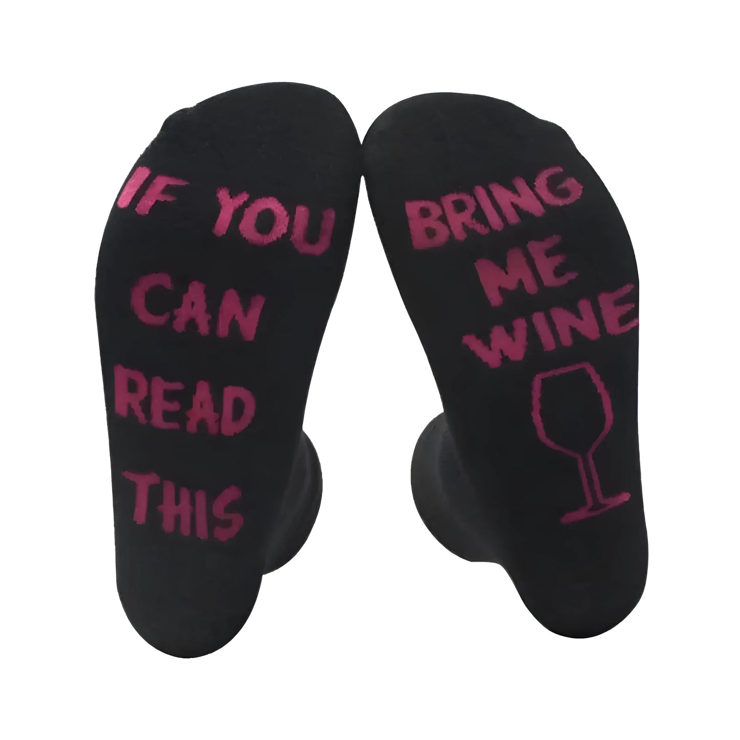 Noir Chaussettes pour hommes avec des citations amusantes