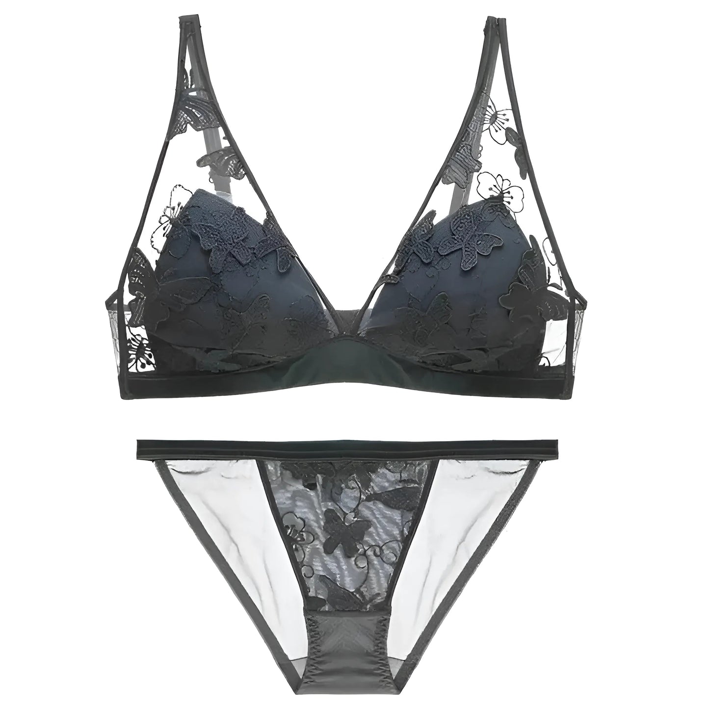 Noir Ensemble de lingerie avec dentelle