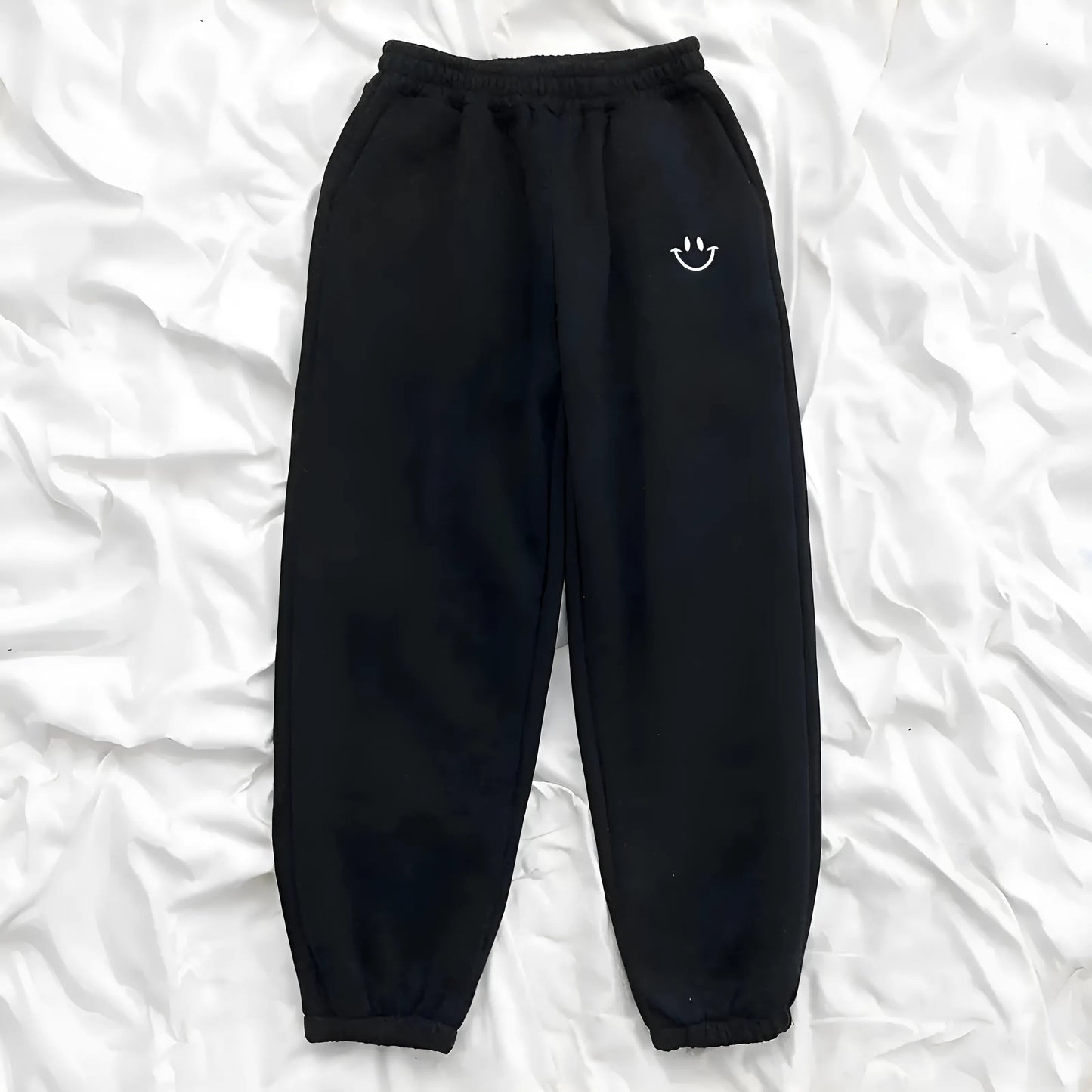 Noir Ensembles de sport avec imprimé subtil