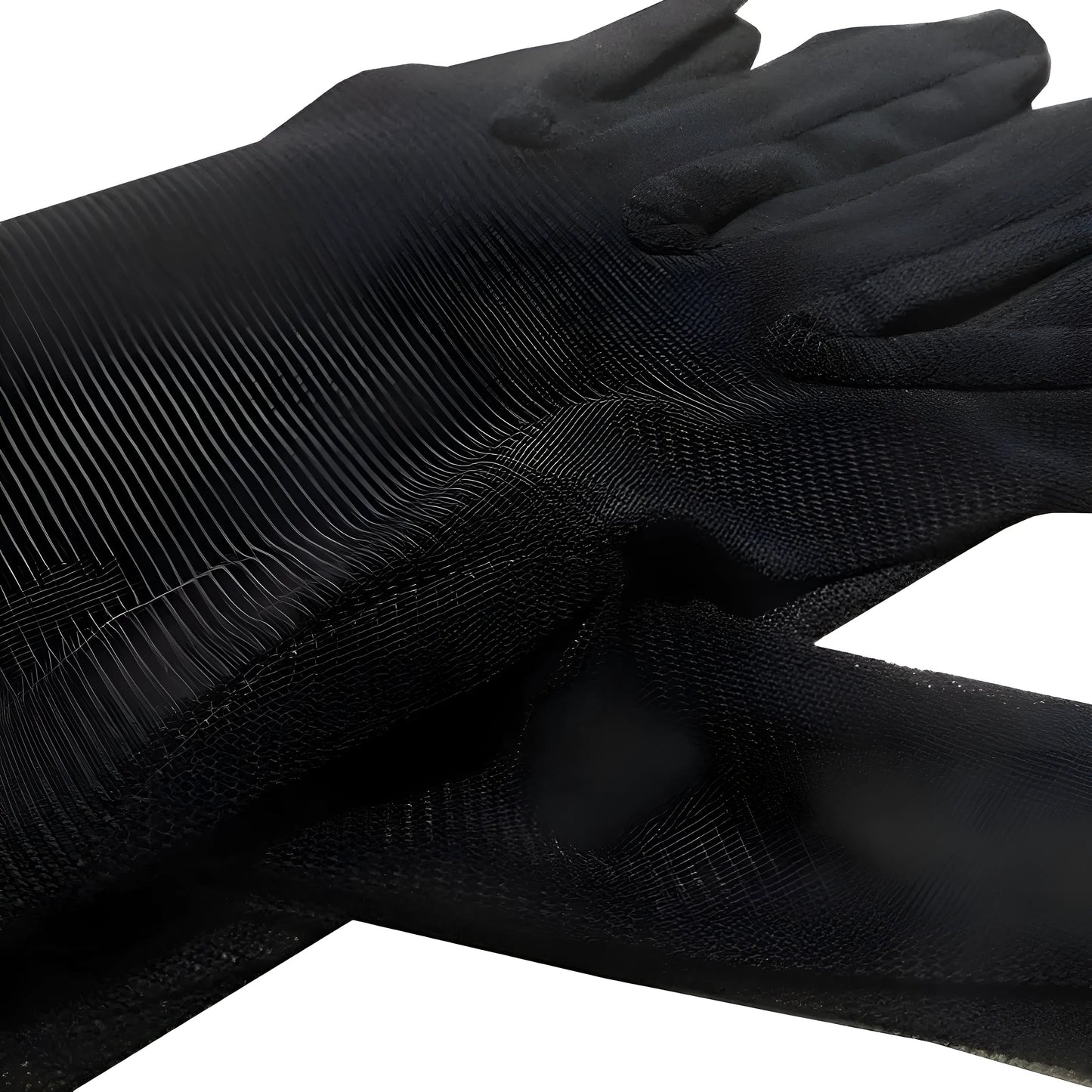 Noir Gants transparents longs