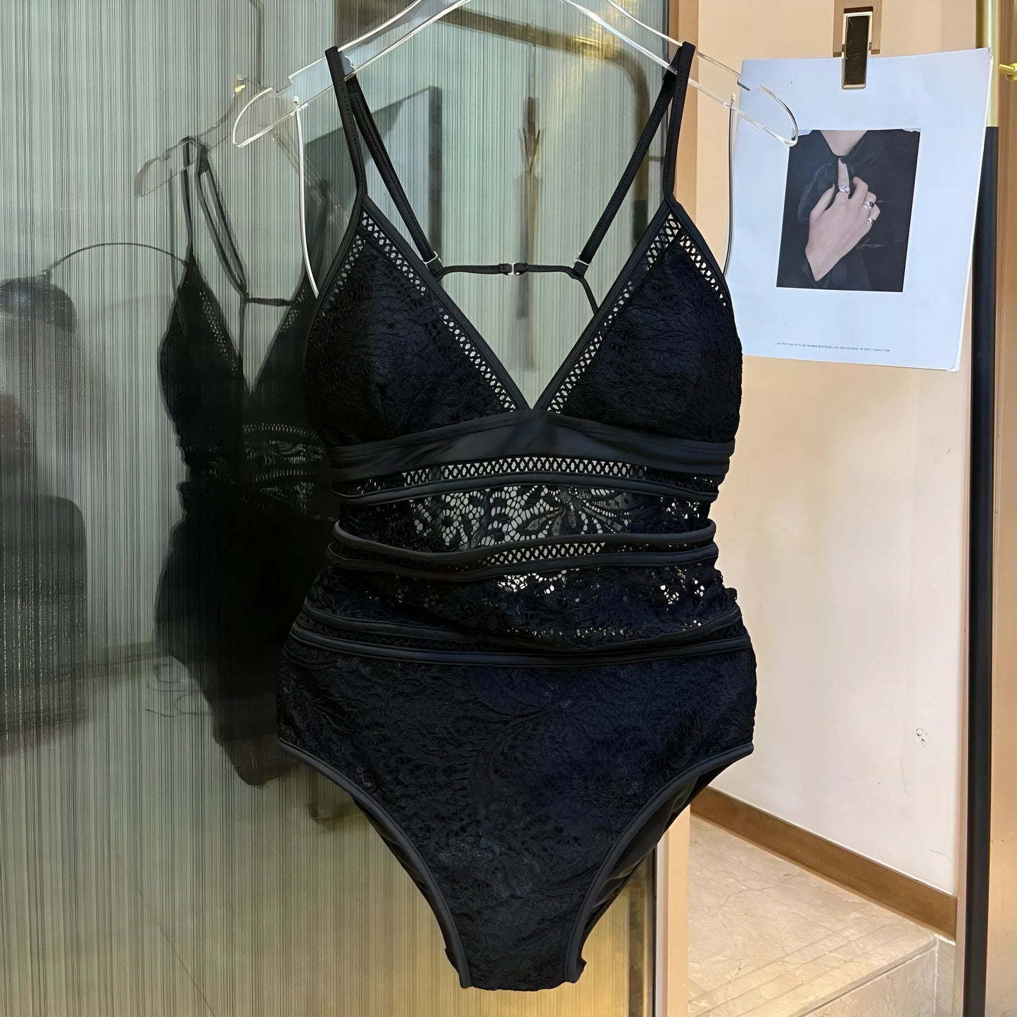 Noir Maillot de bain une pièce