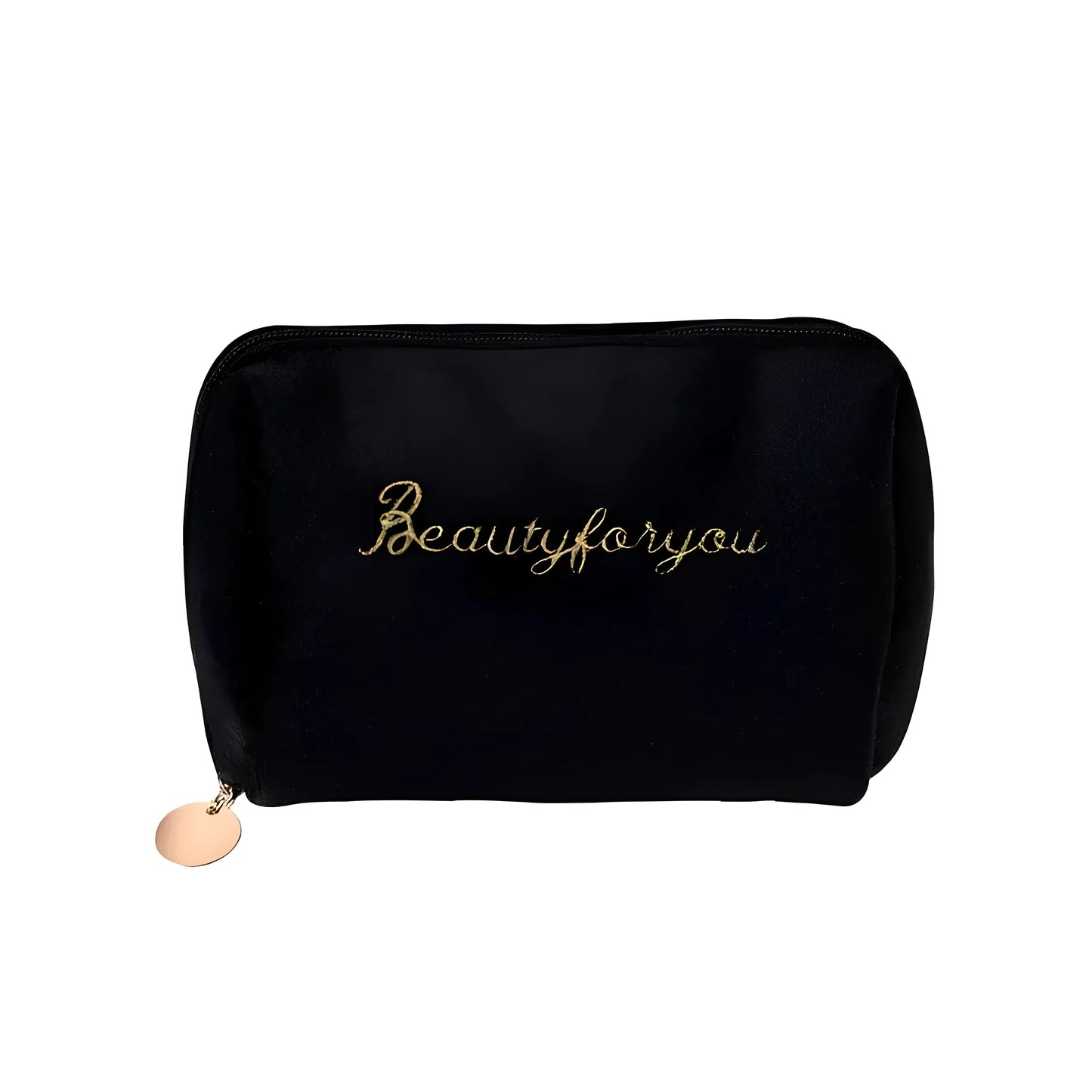 Noir Sac cosmétique zippé compact