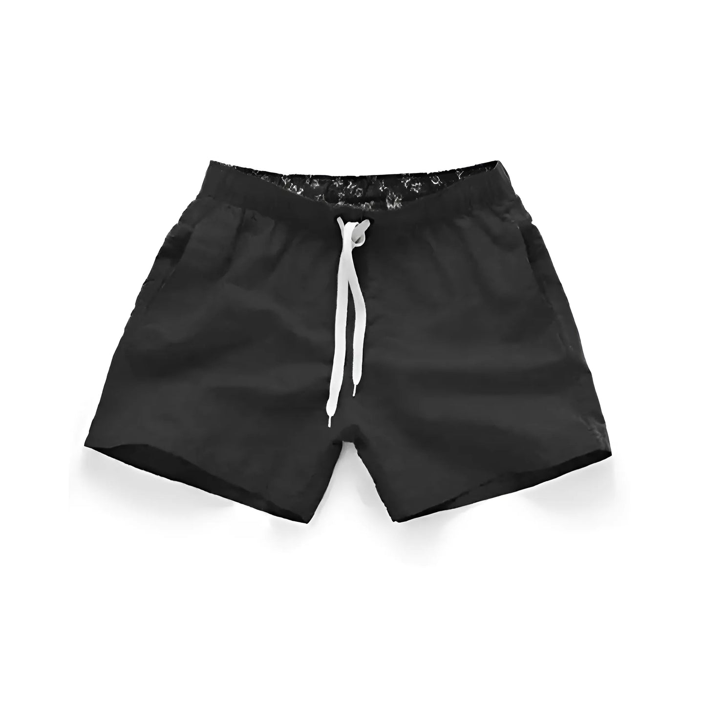 Noir Shorts de bain pour hommes avec poches en différentes couleurs