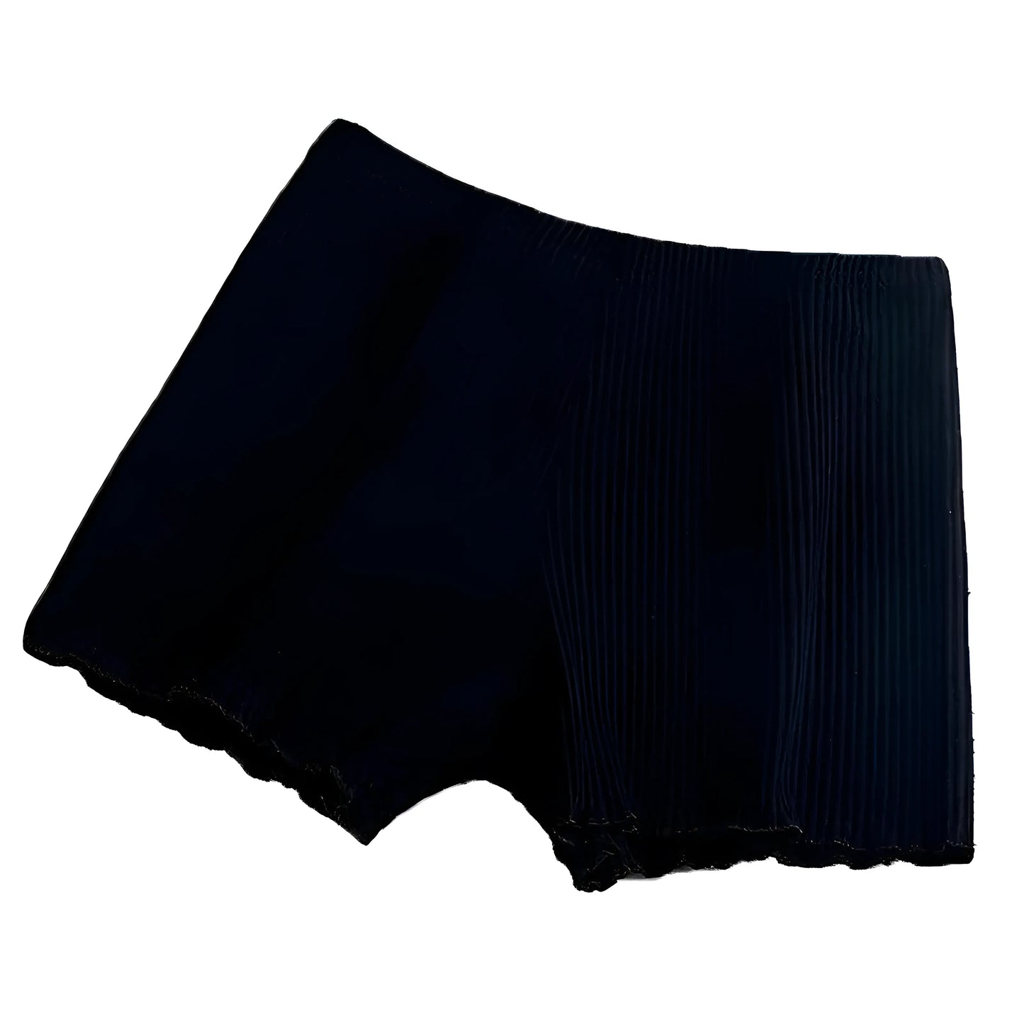 Noir Shorts de boxe pour femmes à rayures avec des jambes plus longues