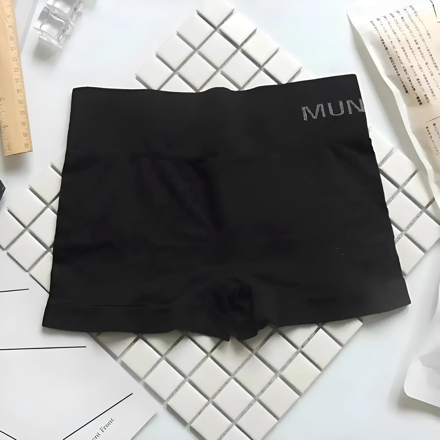 Noir Shorts de boxe universels pour femmes