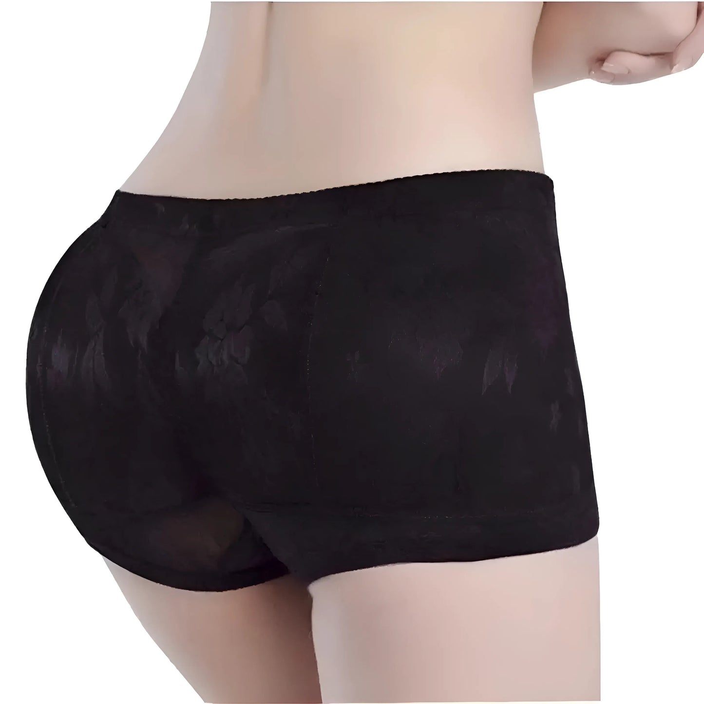 Noir Shorts push-up en dentelle pour un effet rehaussé des fesses et des hanches