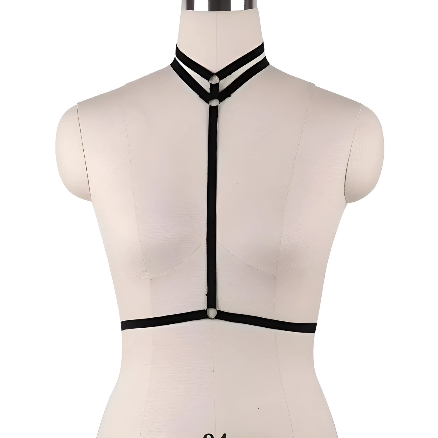 Noir Soutien-gorge avec collier