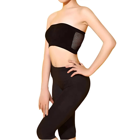 Noir Soutien-gorge bandeau Universal Sports
