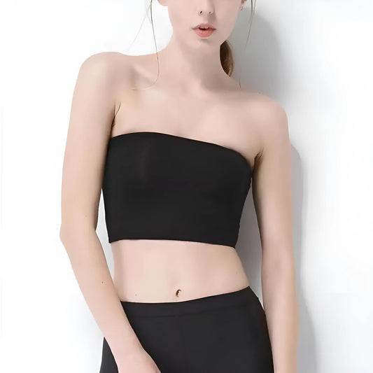 Noir Soutien-gorge bandeau universel avec design taille basse