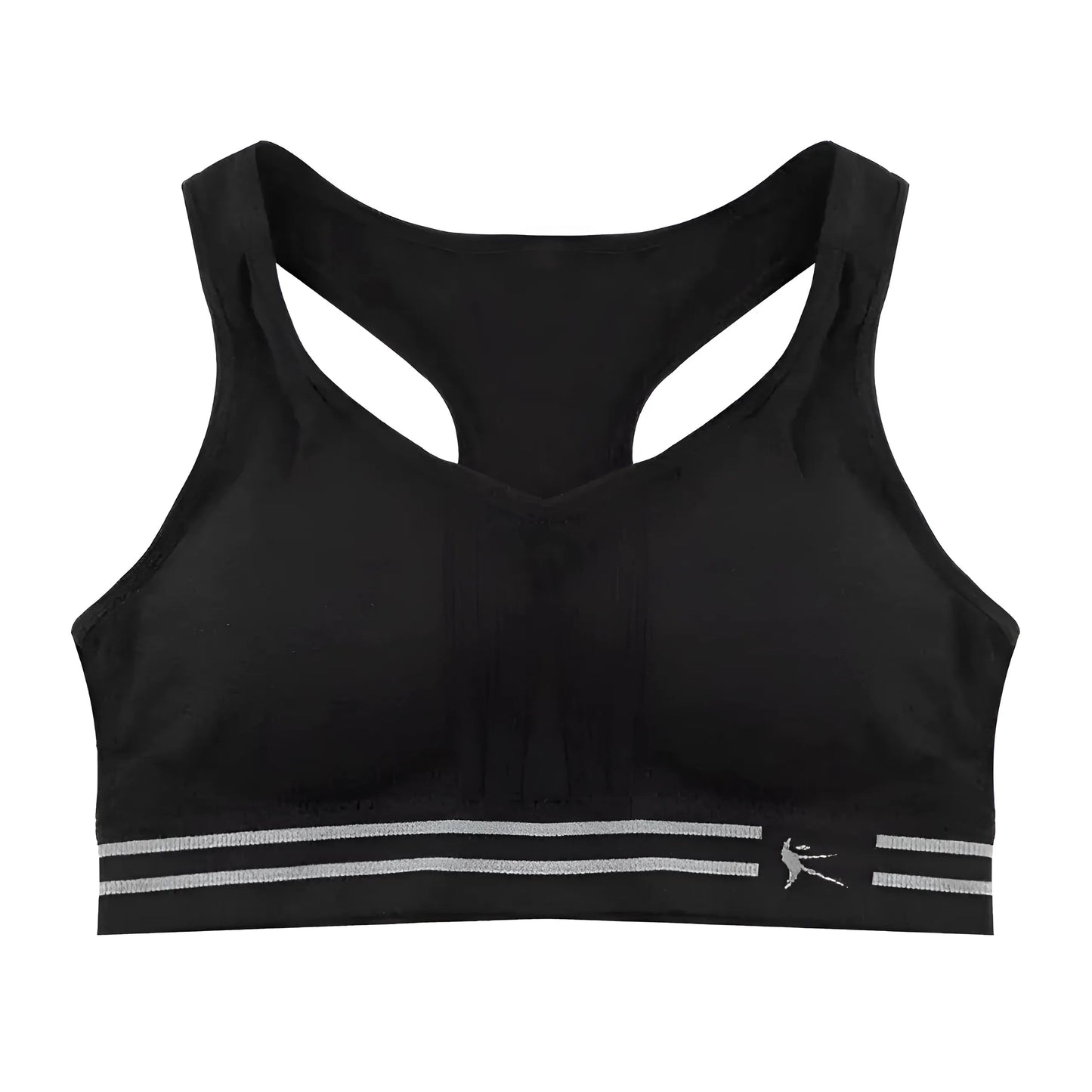 Noir Soutien-gorge de sport respirant
