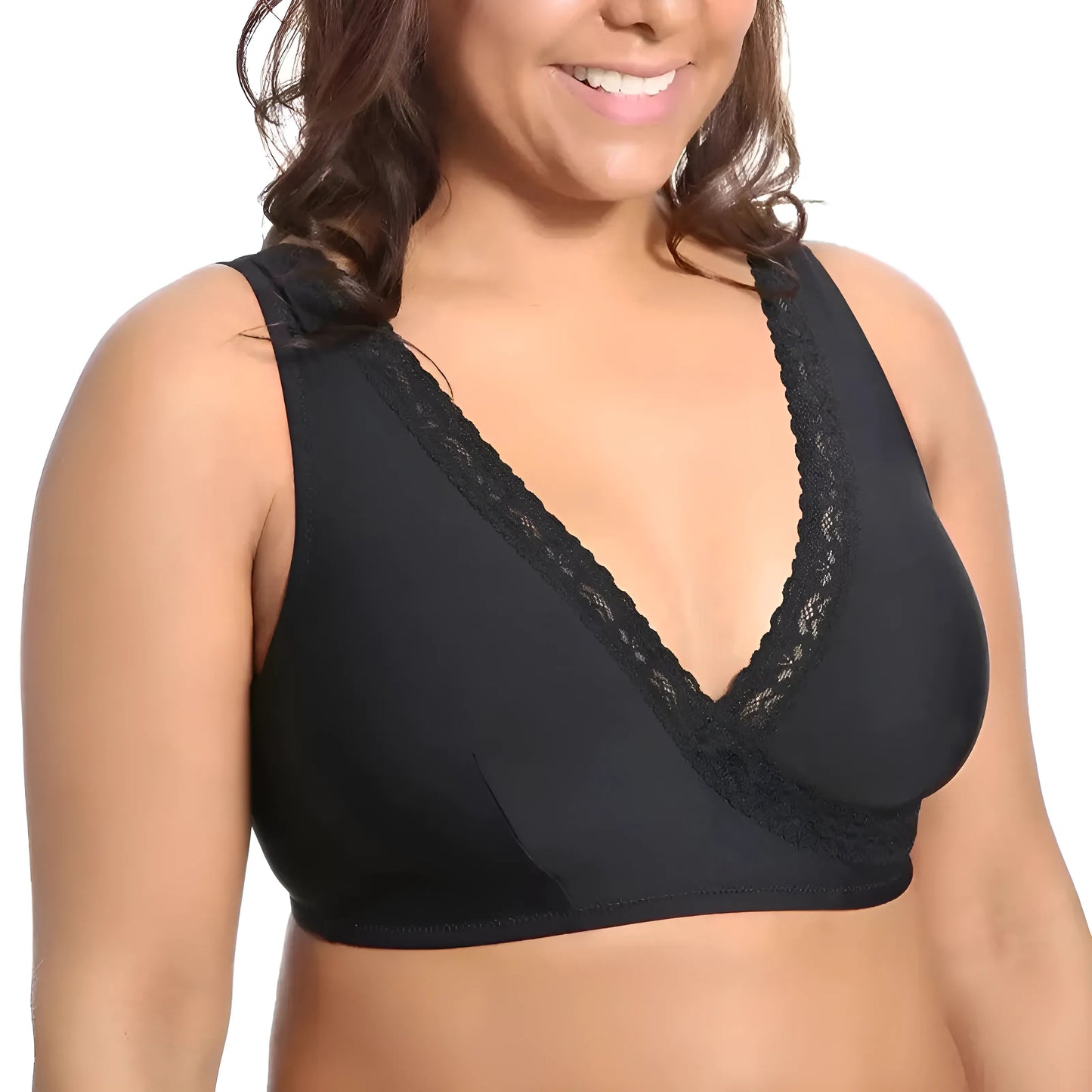 Noir Soutien-gorge doux en grandes tailles