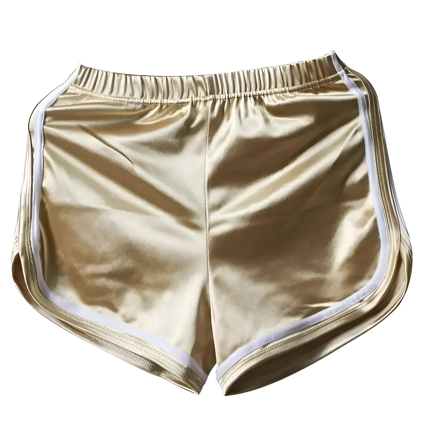 Or Shorts de sport scintillants