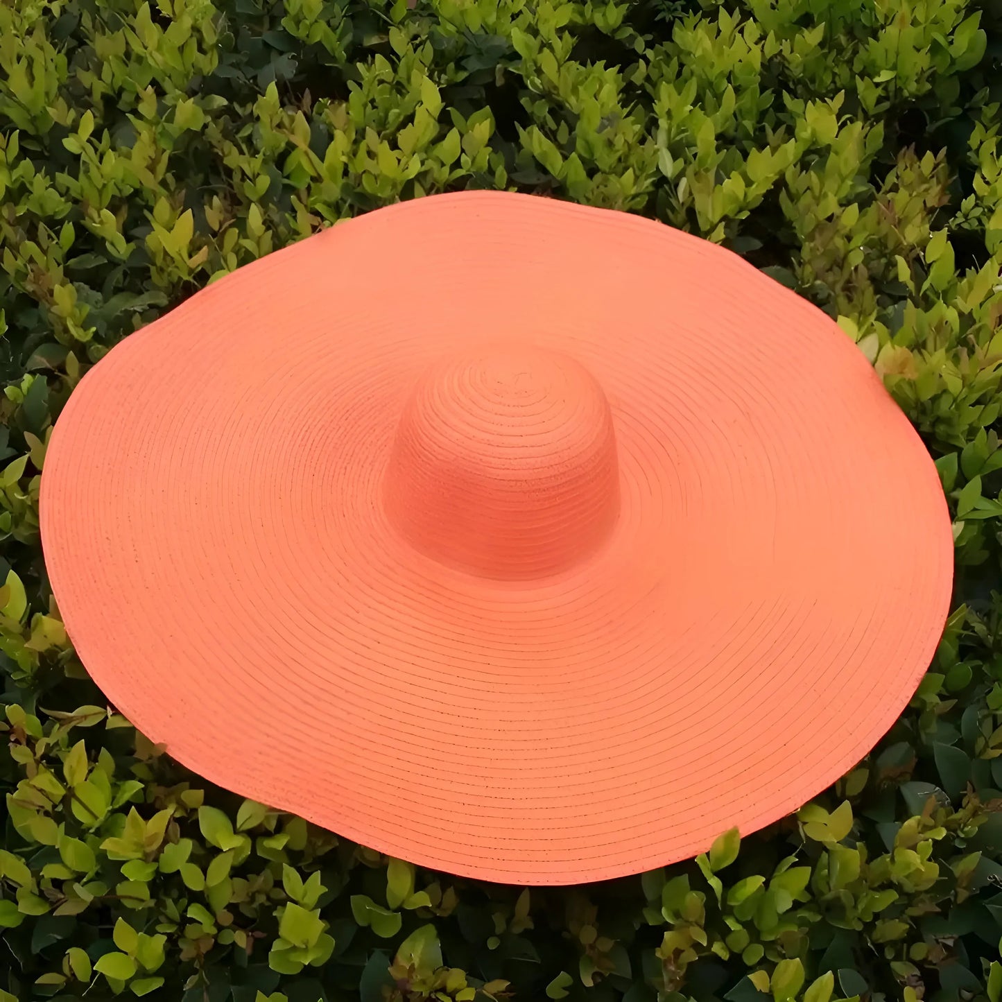 Orange Chapeau de plage à large bord