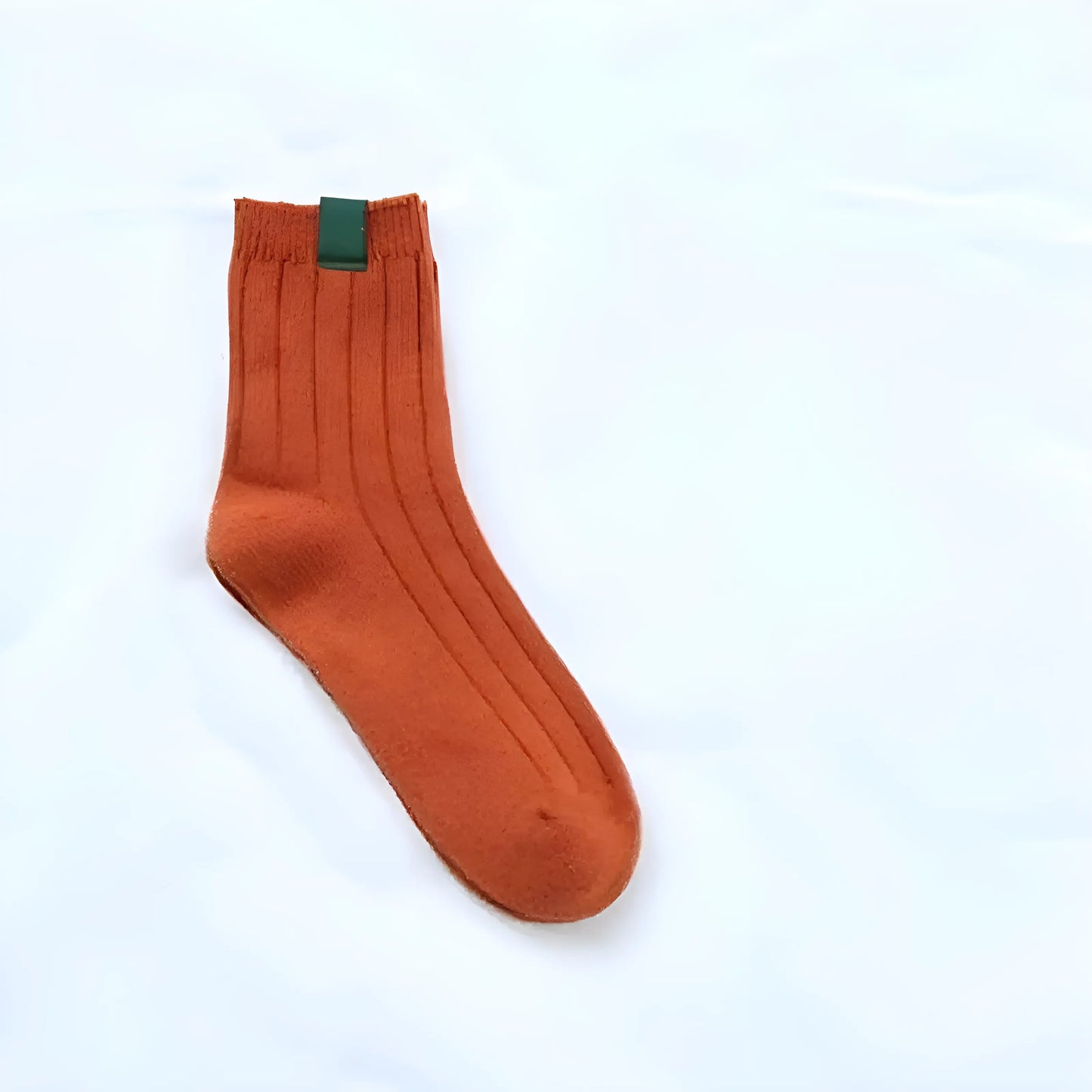 Orange Chaussettes rayées