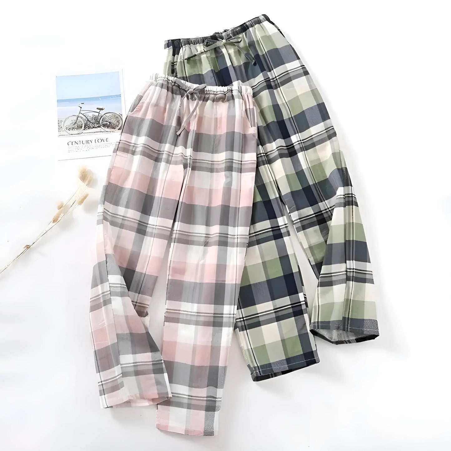 Pantalons de pyjama à carreaux
