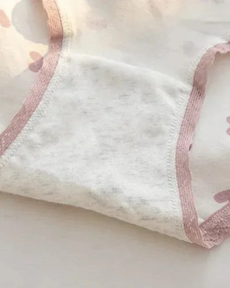 Culottes classiques à motifs de cœurs
